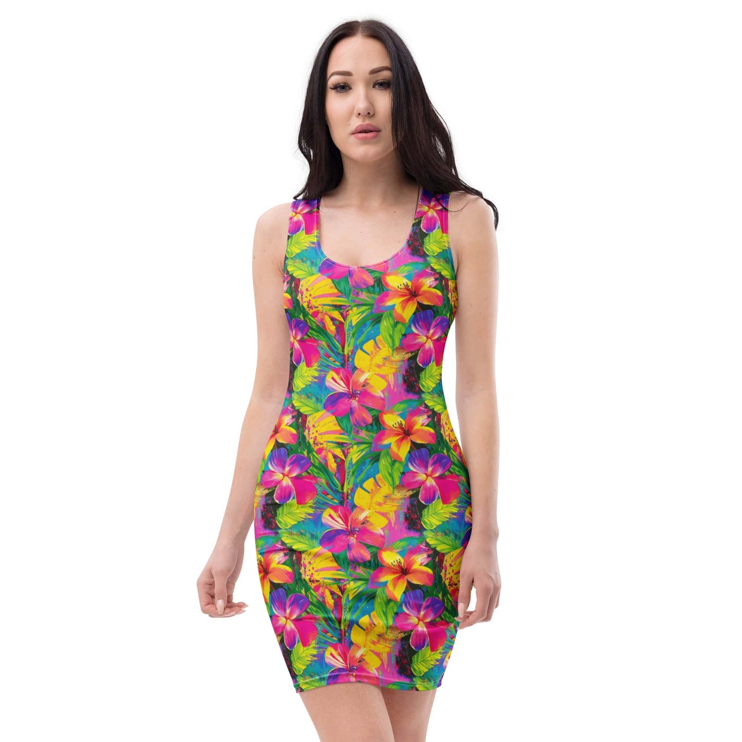 All Over Prints XS Tropical Beauty Bodycon Dress