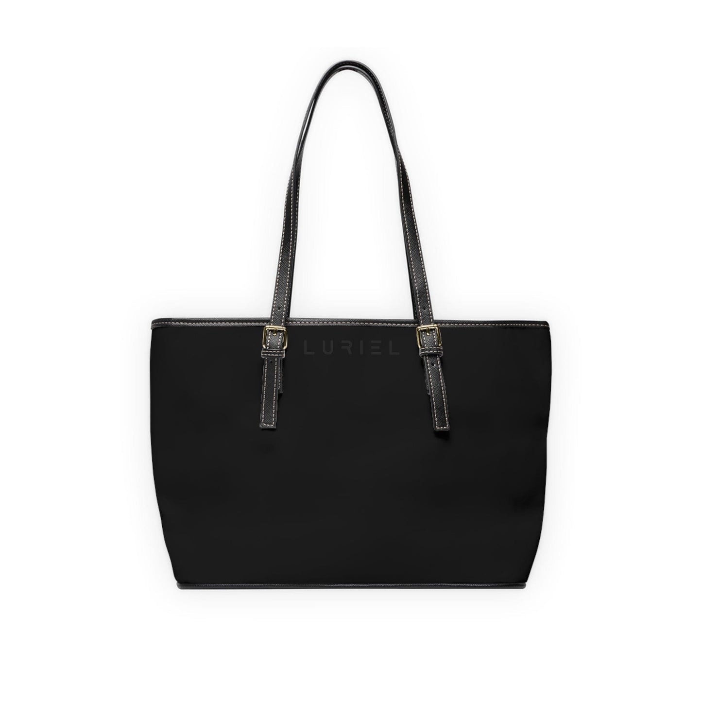 Bags 16" x 10" / Black Charcoal Women's Vegan Leather Tote Bag