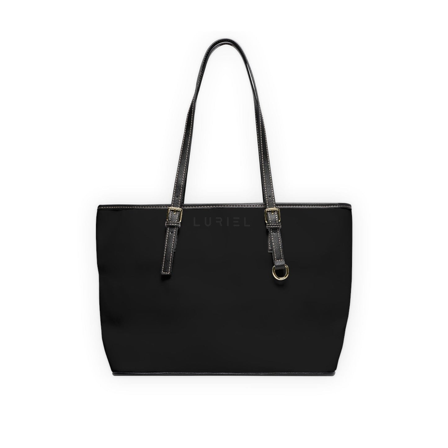 Bags 16" x 10" / Black Charcoal Women's Vegan Leather Tote Bag