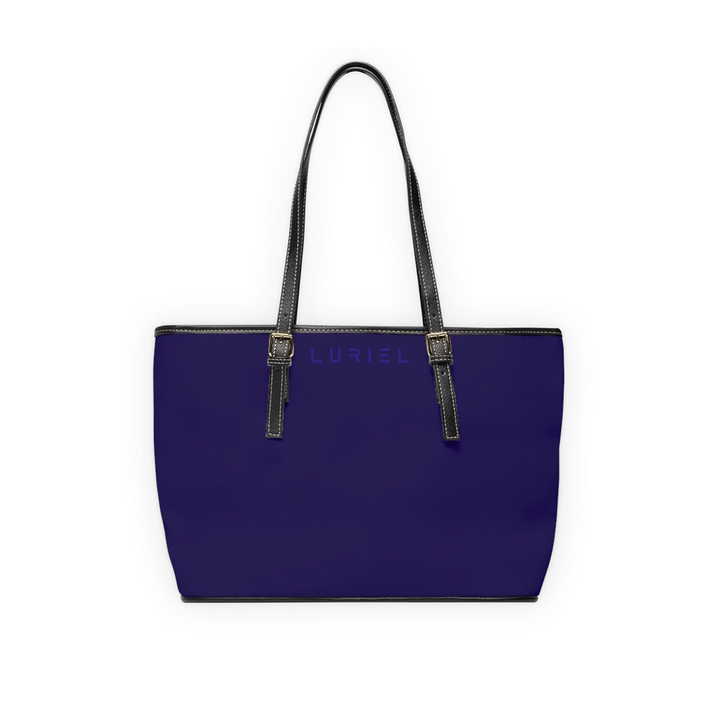 Bags 16" x 10" / Black Gunmetal Women's Vegan Leather Tote Bag