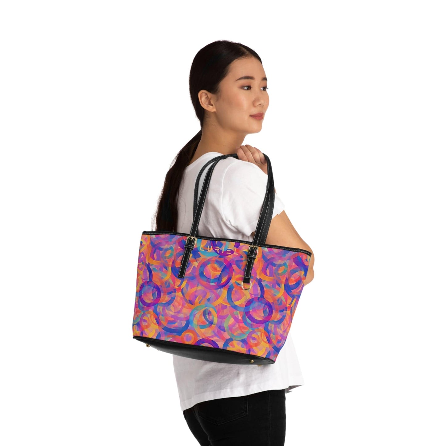 Bags 16" x 10" / Black Life Lessons Women's Vegan Leather Tote Bag