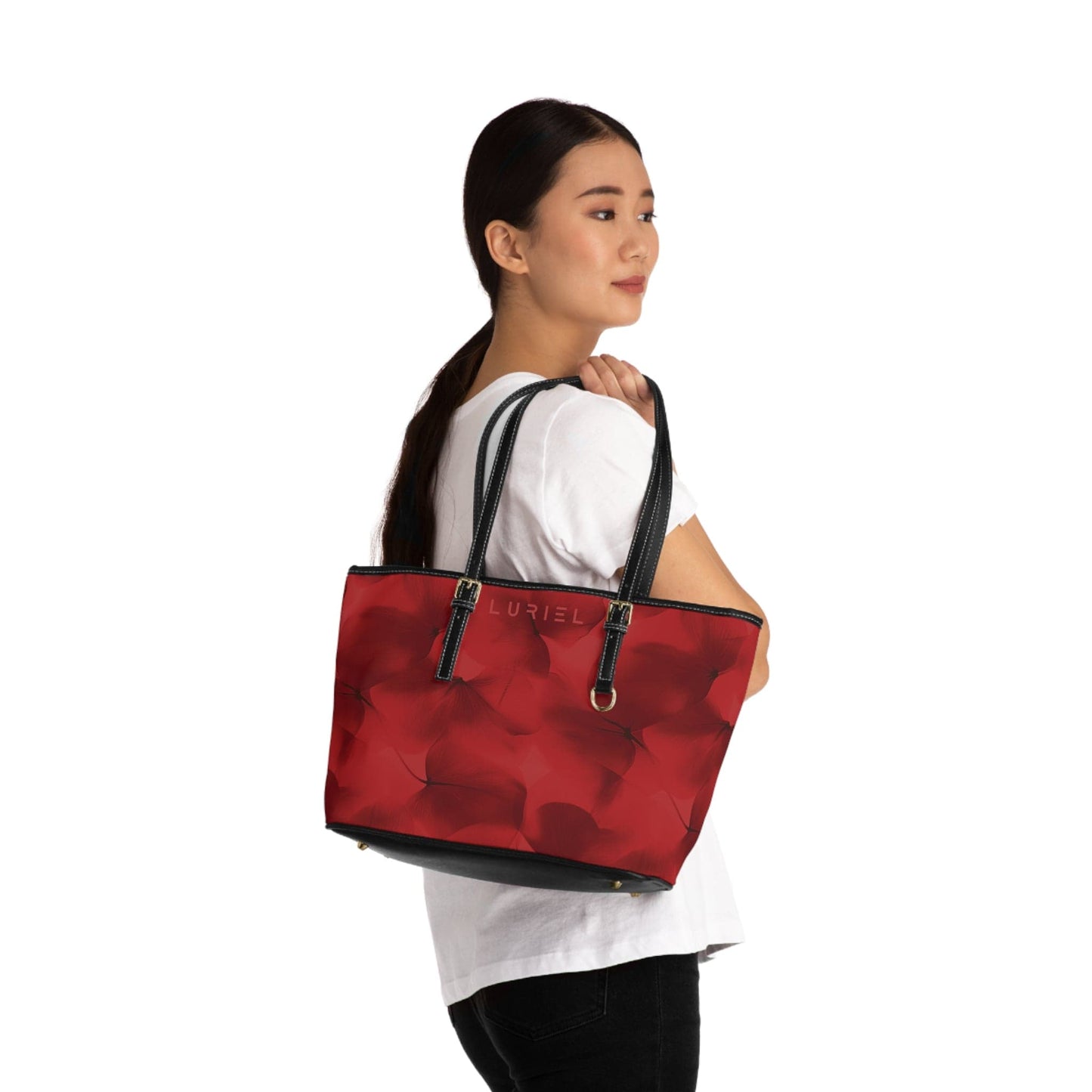 Bags 16" x 10" / Black Passion Women's Vegan Leather Tote Bag