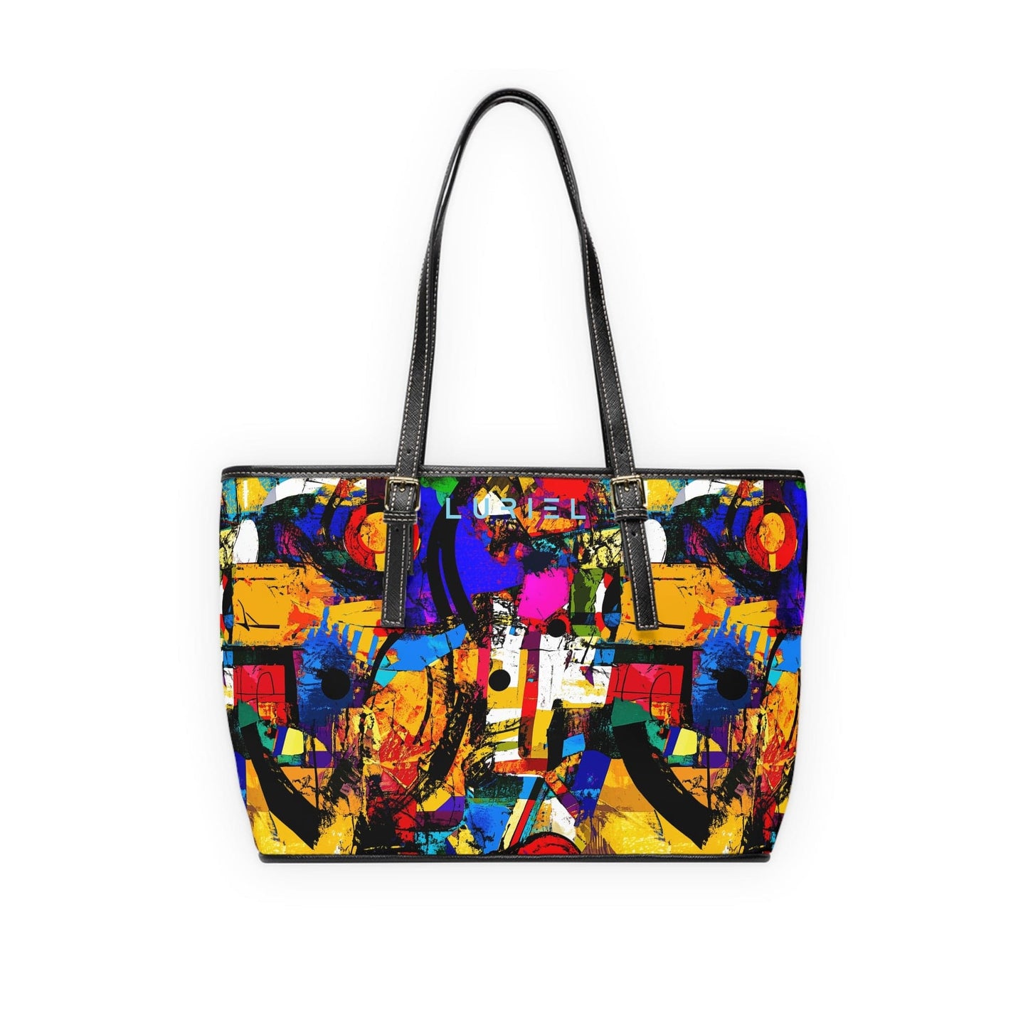 Bags 16" x 10" / Black Revelations Women's Vegan Leather Tote Bag