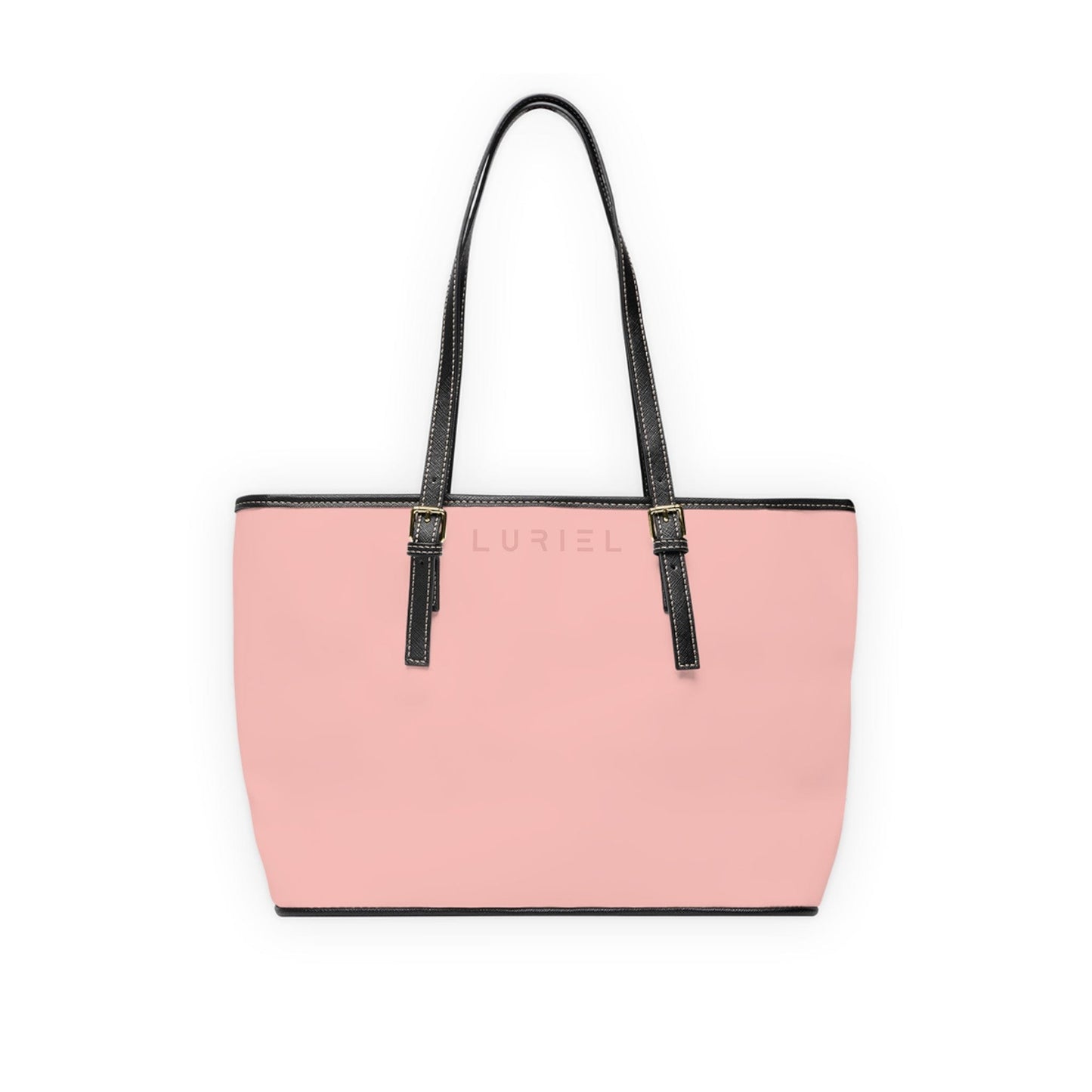 Bags 16" x 10" / Black Rose Pink Women's Vegan Leather Tote Bag