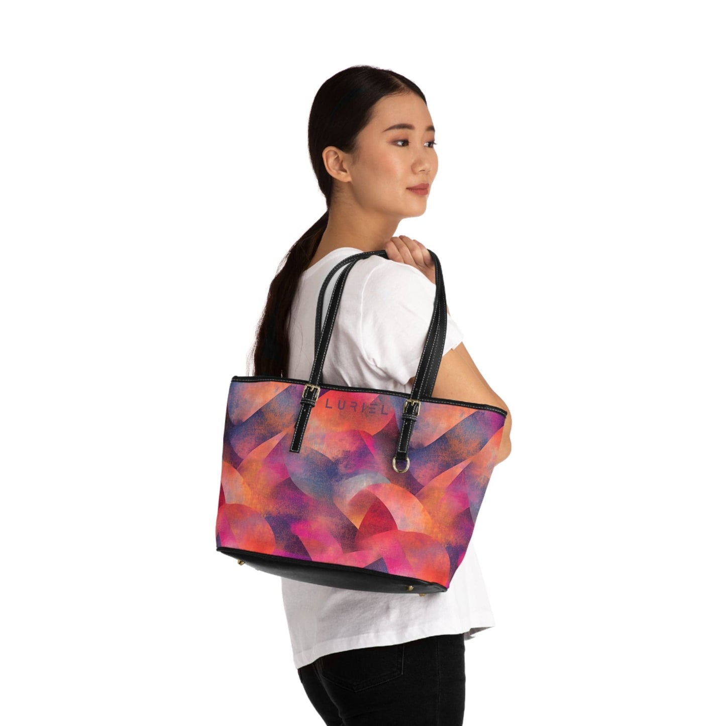 Bags 16" x 10" / Black The Immortal Women's Vegan Leather Tote Bag