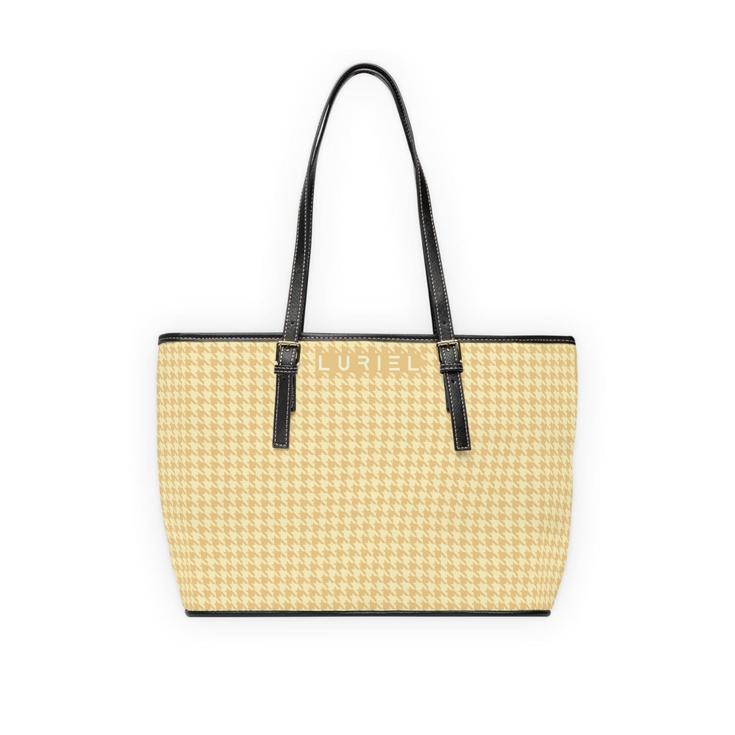 Bags 16" x 10" / Black Venice In May II Women's Vegan Leather Tote Bag