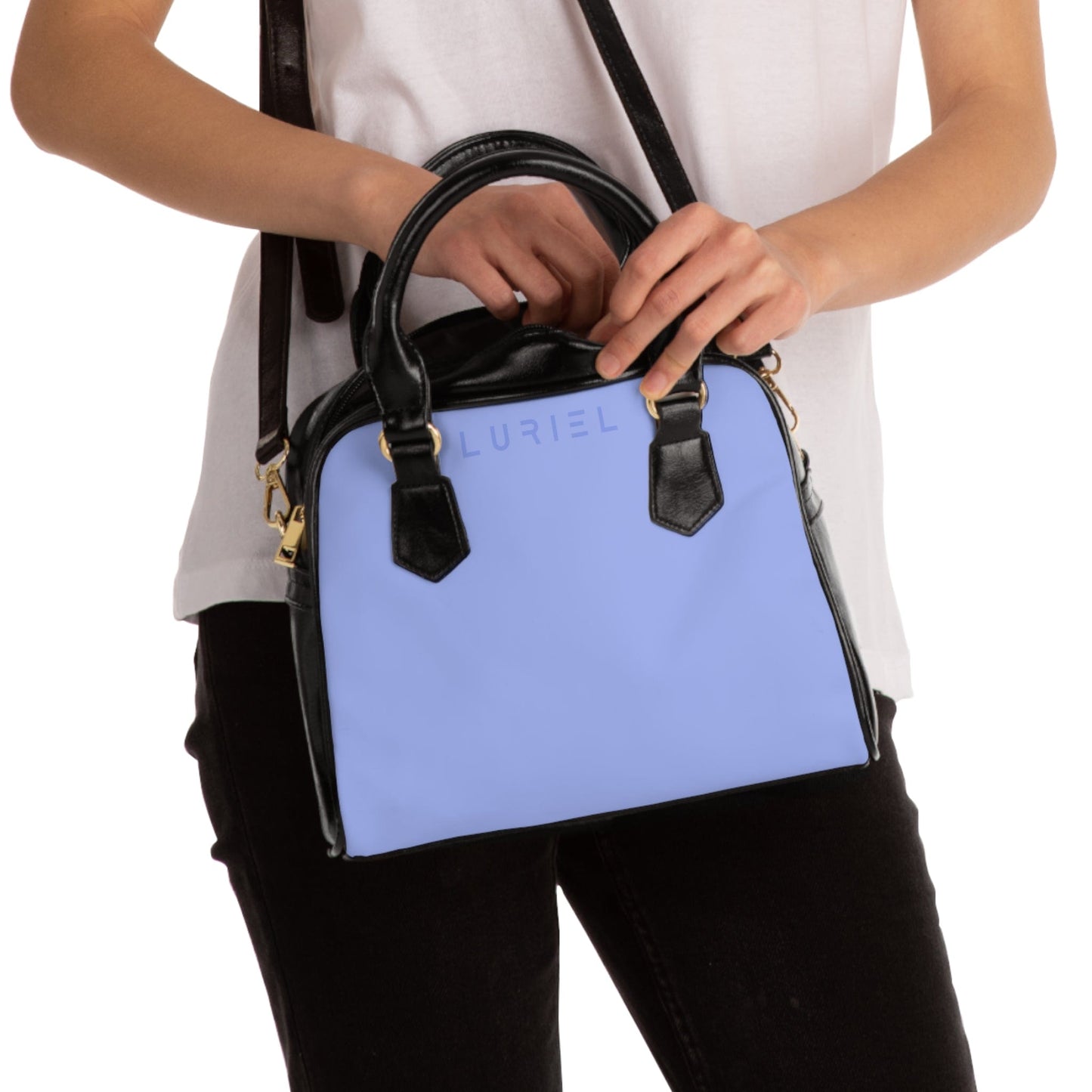 Bags 9.45" x 8.27" / Black Blue Bell Women's Vegan Leather Shoulder Bag