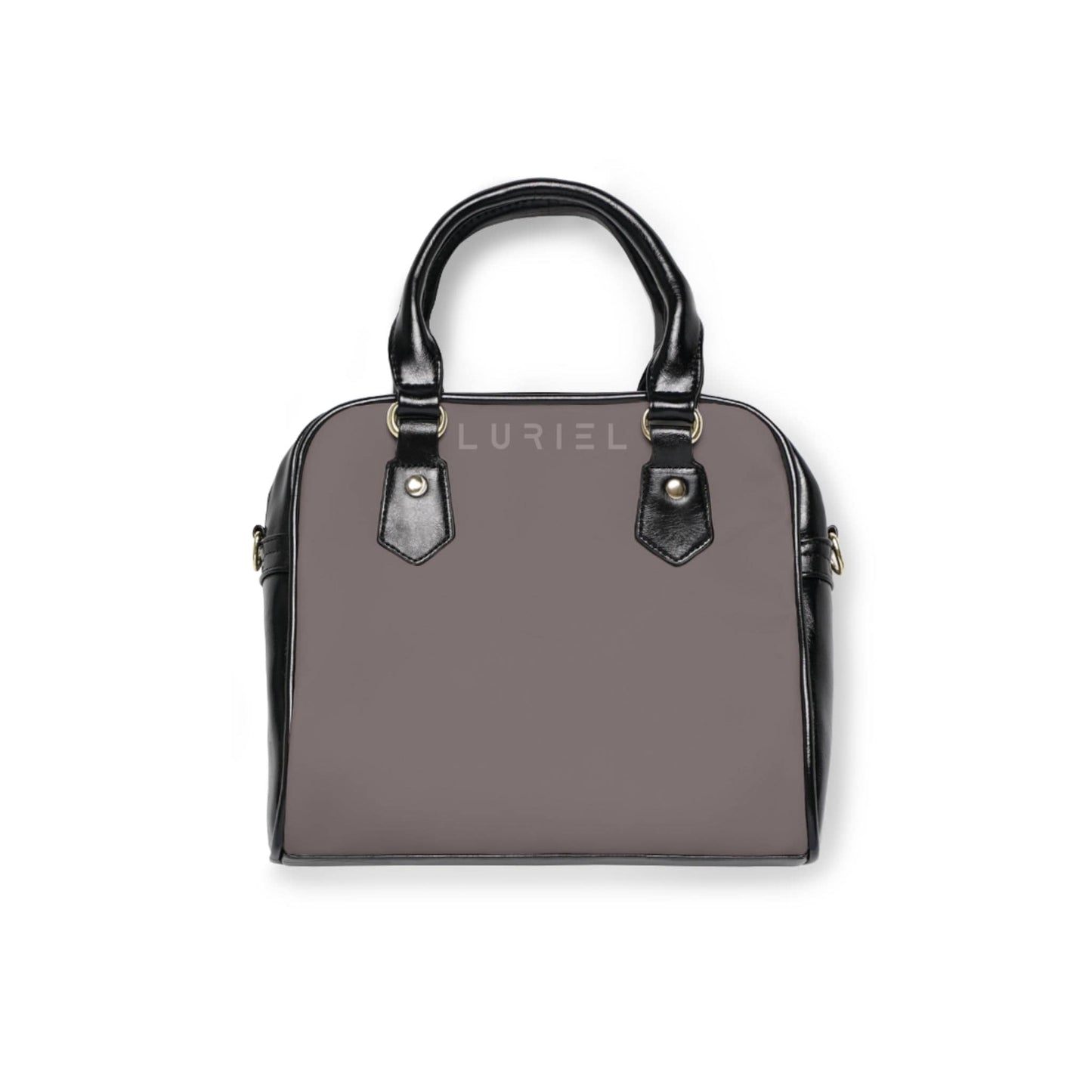 Bags 9.45" x 8.27" / Black Dove Grey Women's Vegan Leather Shoulder Bag