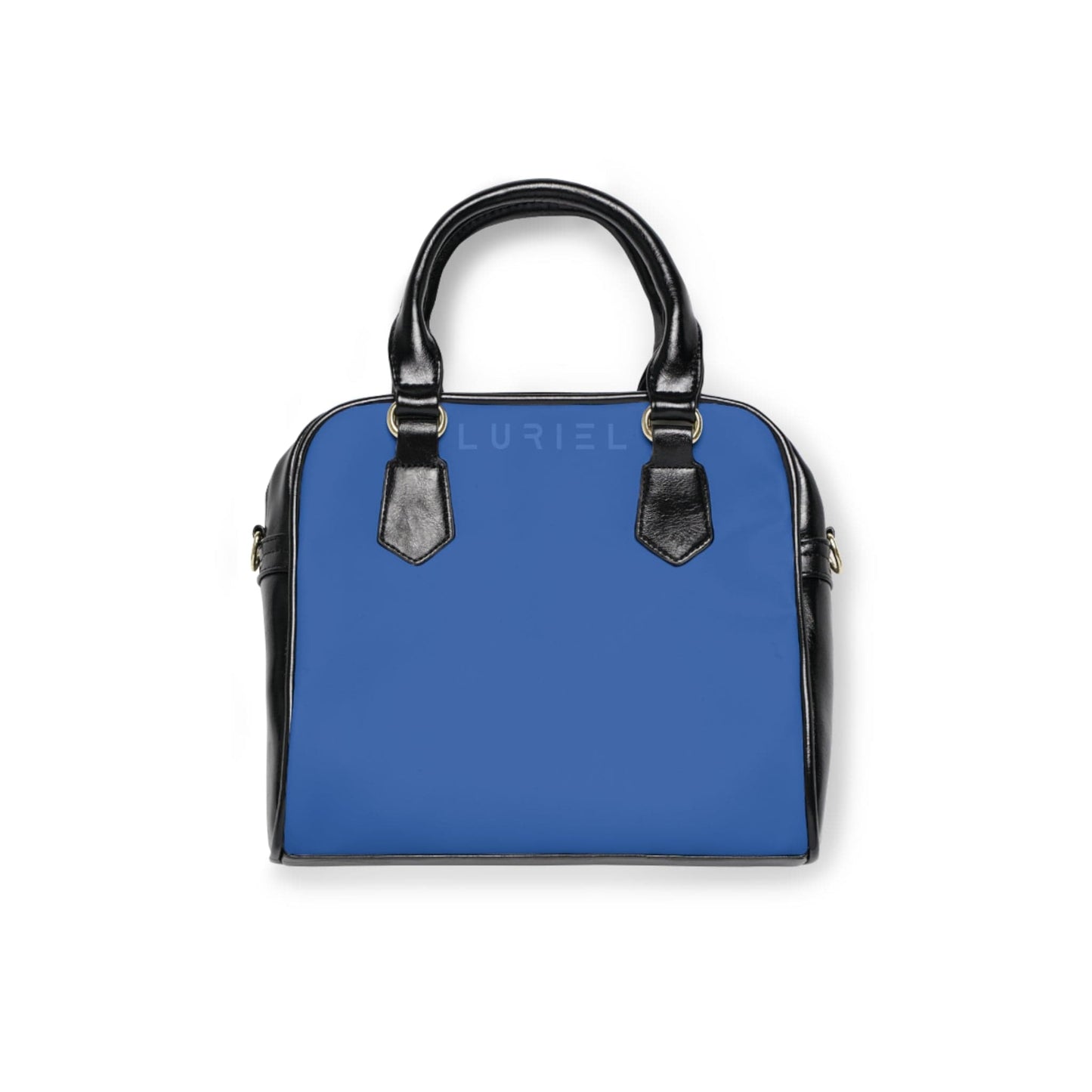 Bags 9.45" x 8.27" / Black Dusk Blue Women's Leather Shoulder Case
