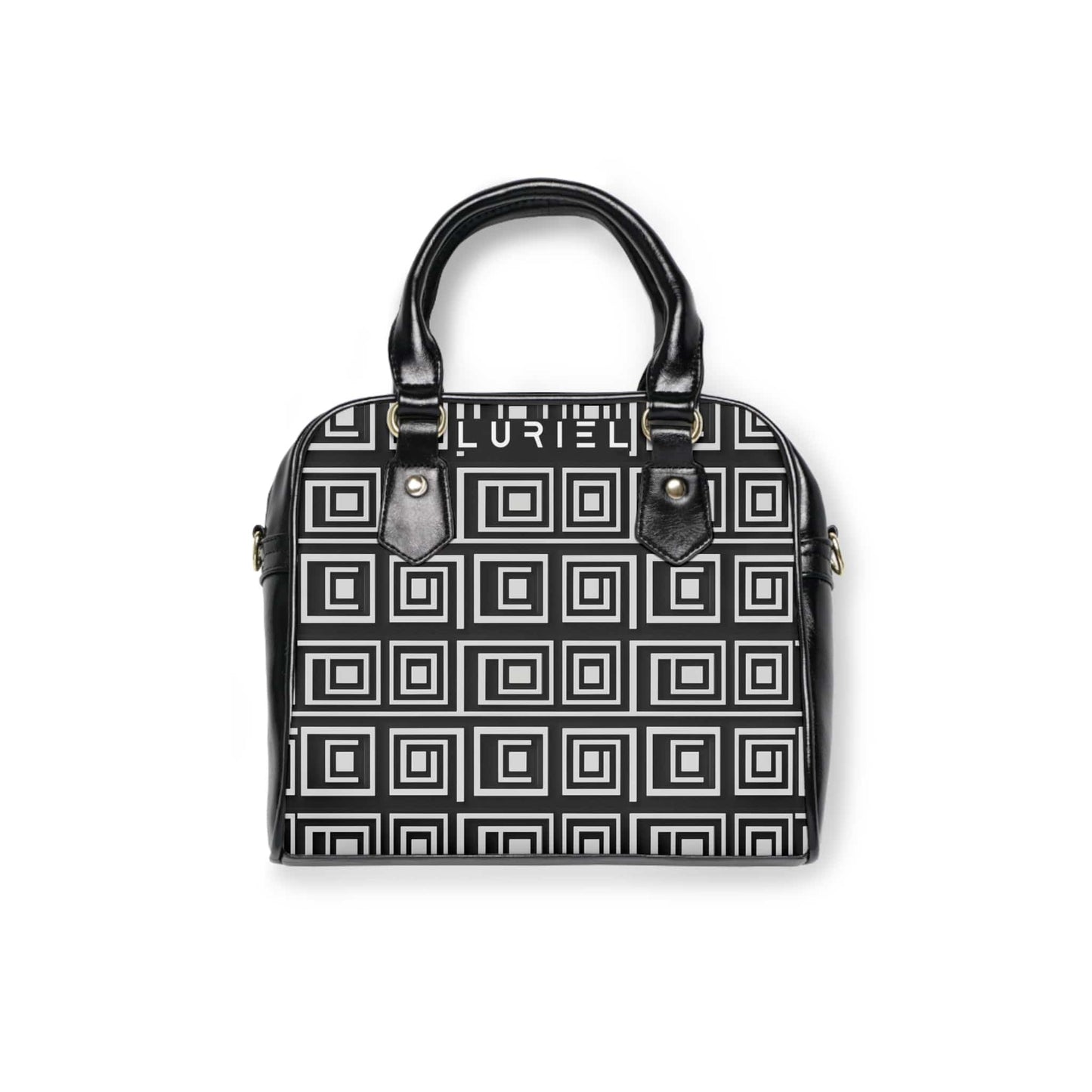 Bags 9.45" x 8.27" / Black Made in Milan Women's Vegan Leather Shoulder Bag