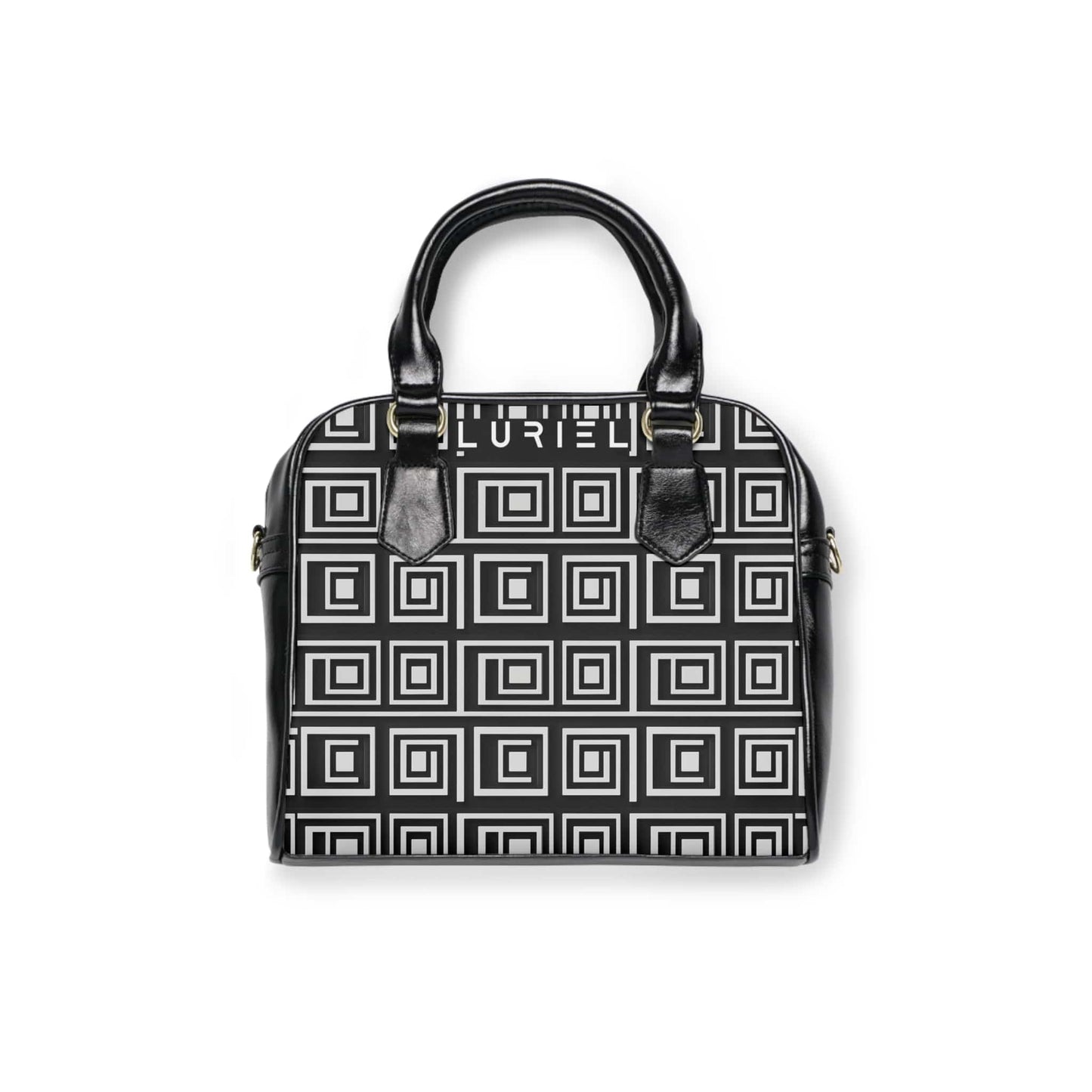 Bags 9.45" x 8.27" / Black Made in Milan Women's Vegan Leather Shoulder Bag
