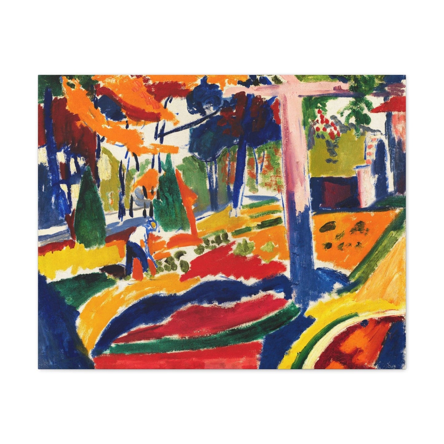 Bedroom Art Canvas 30" x 24" (Horizontal) / 1.25" Garden (1915) by Henry Lyman Sayen, Stretched Matte Canvas