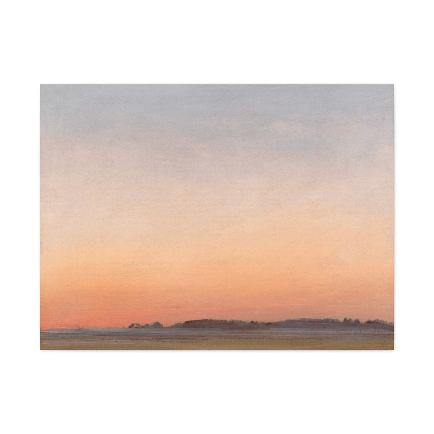 Canvas 40" x 30" (Horizontal) / 1.25" Landscape (1835-1845) oil painting by Circle of Carl Rottmann Matte Stretched Canvas