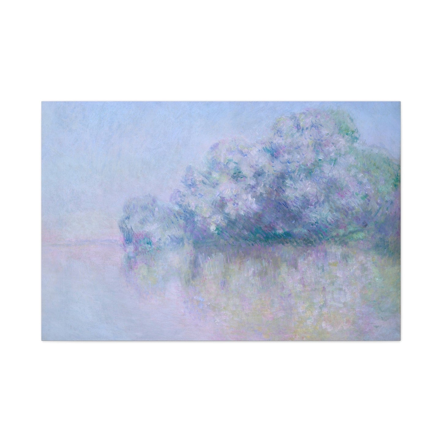 Canvas 48″ x 32″ (Horizontal) / 1.25" Ile aux Orties near Vernon (1897) by Claude Monet, Stretched Matte Canvas