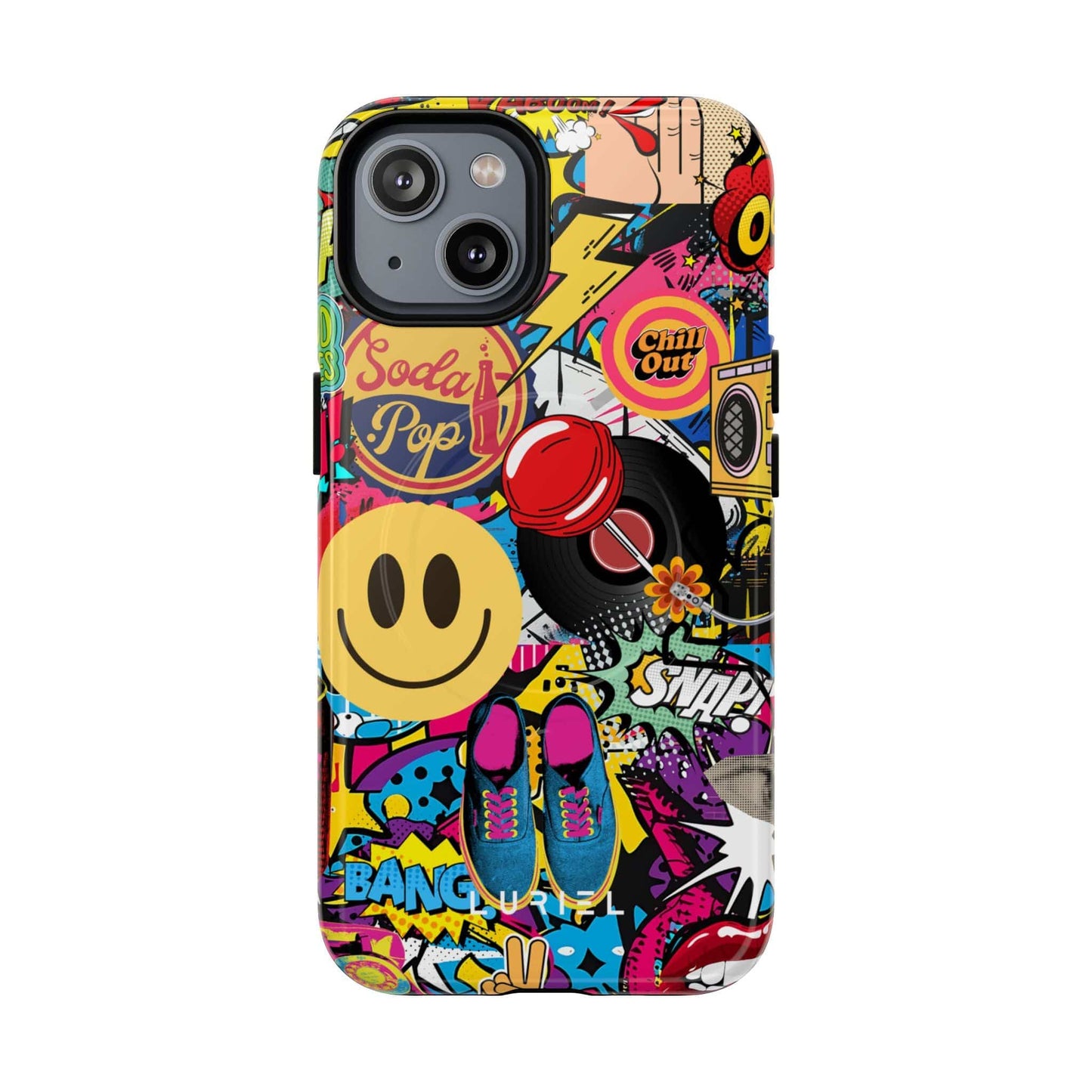 Phone Case iPhone 14 / Glossy Comic Tough Magsafe Case