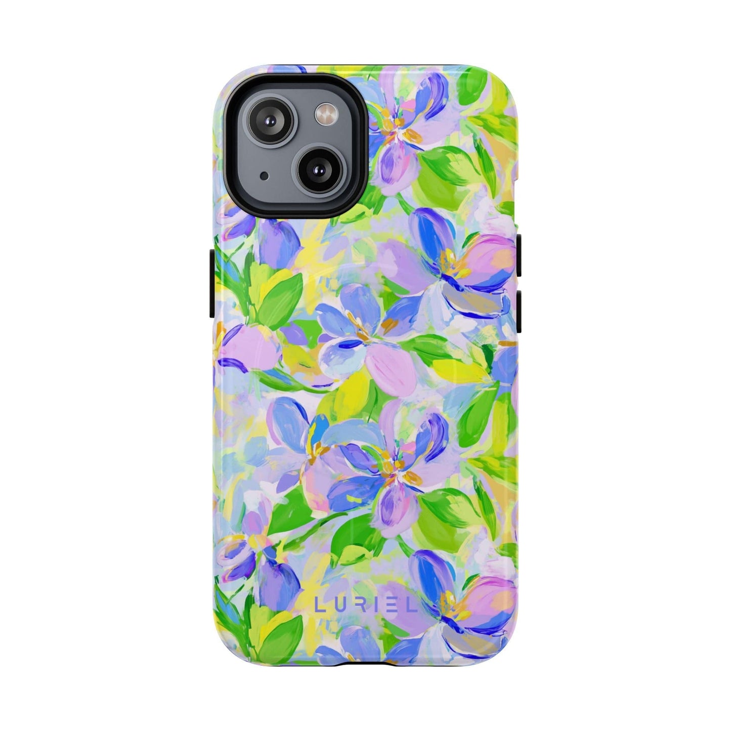 Phone Case iPhone 14 / Glossy Floral Breeze Tough Magsafe Case