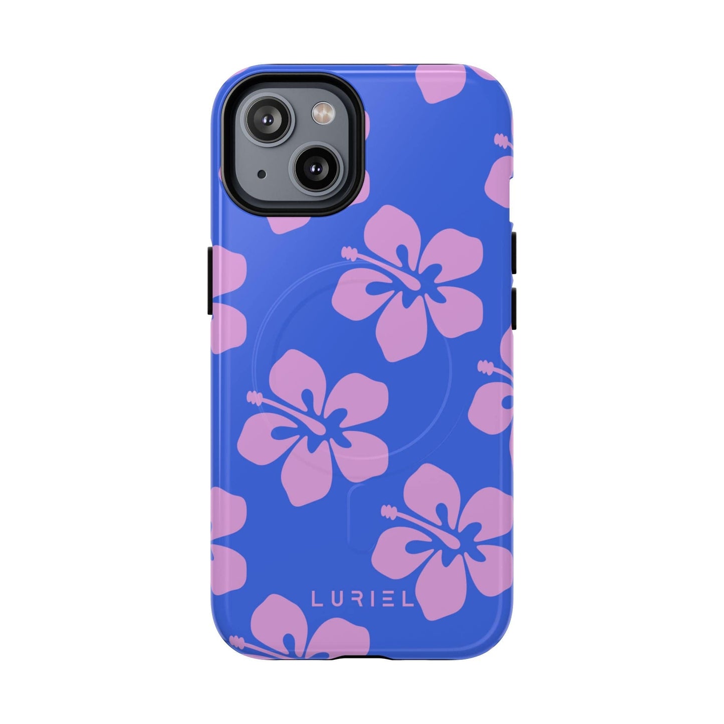 Phone Case iPhone 14 / Glossy Hawaiian Purple Tough Magsafe Case
