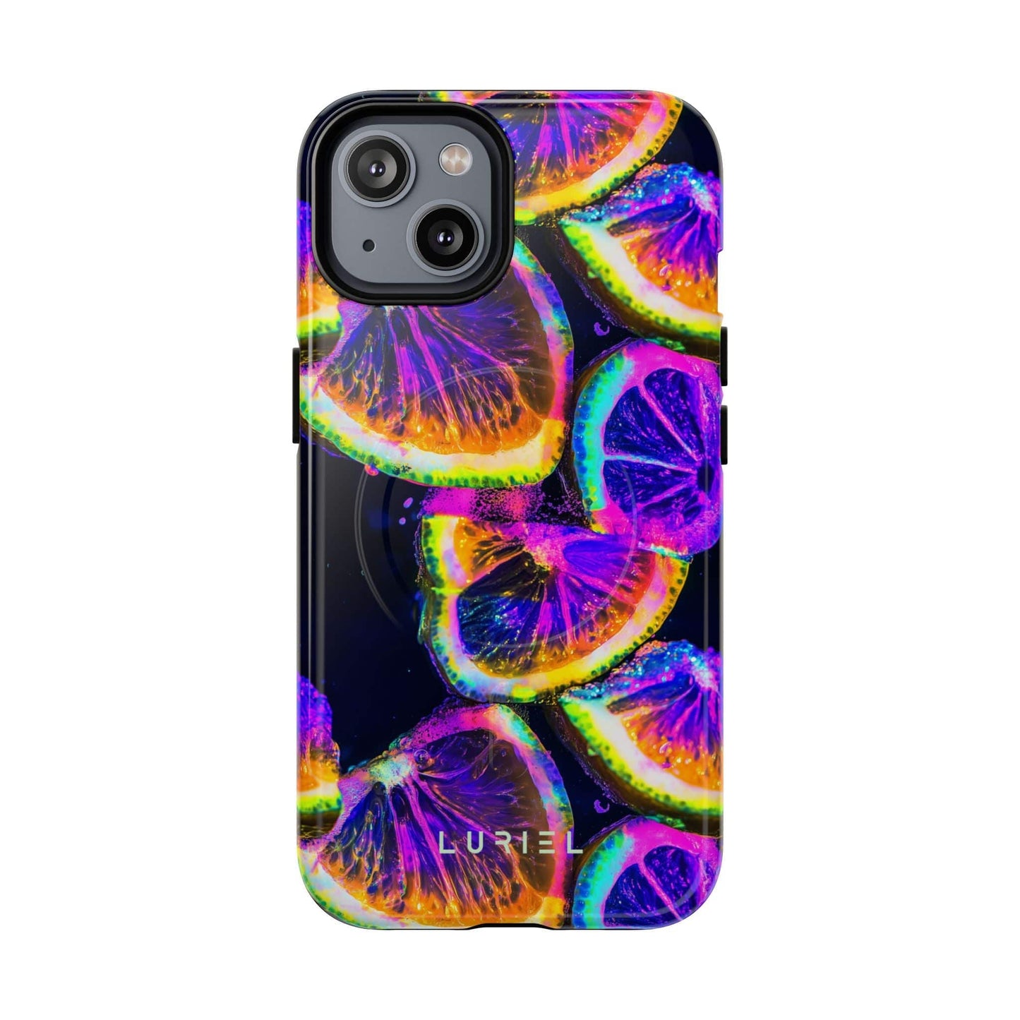 Phone Case iPhone 14 / Glossy Lemon Night Tough Magsafe Case