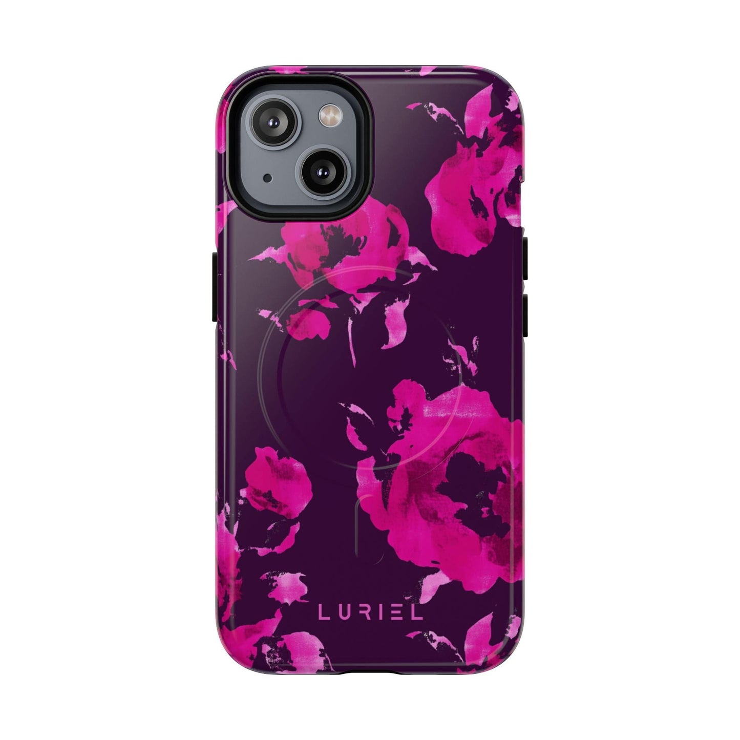 Phone Case iPhone 14 / Glossy Purple Love Tough Magsafe Case