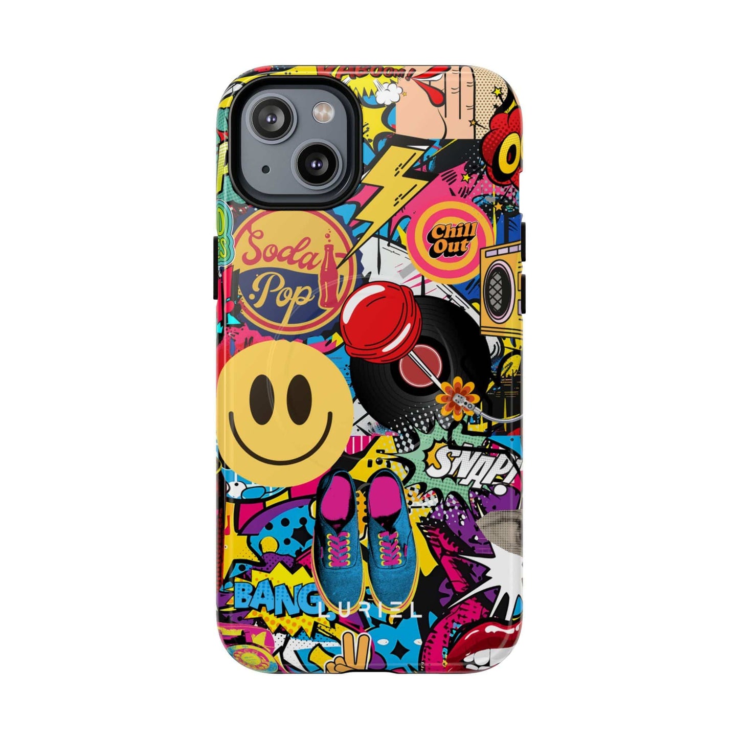 Phone Case iPhone 14 Plus / Glossy Comic Tough Magsafe Case