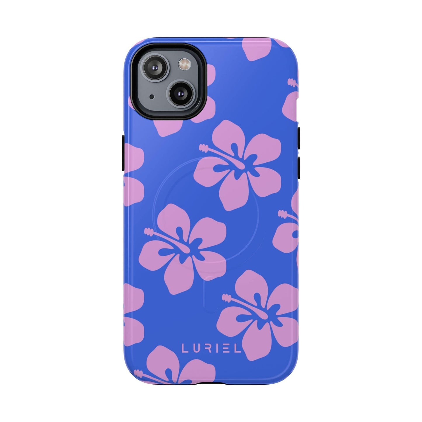 Phone Case iPhone 14 Plus / Glossy Hawaiian Purple Tough Magsafe Case