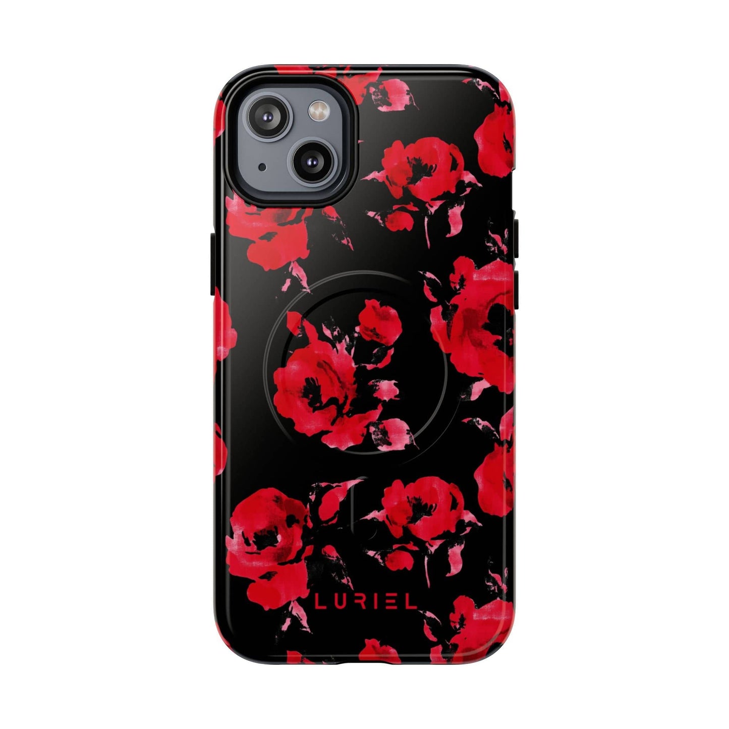 Phone Case iPhone 14 Plus / Glossy Roses Tough Magsafe Case