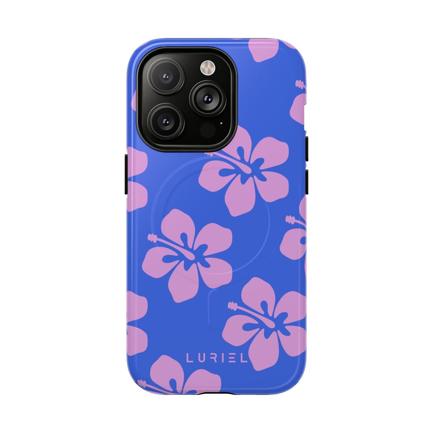 Phone Case iPhone 14 Pro / Glossy Hawaiian Purple Tough Magsafe Case