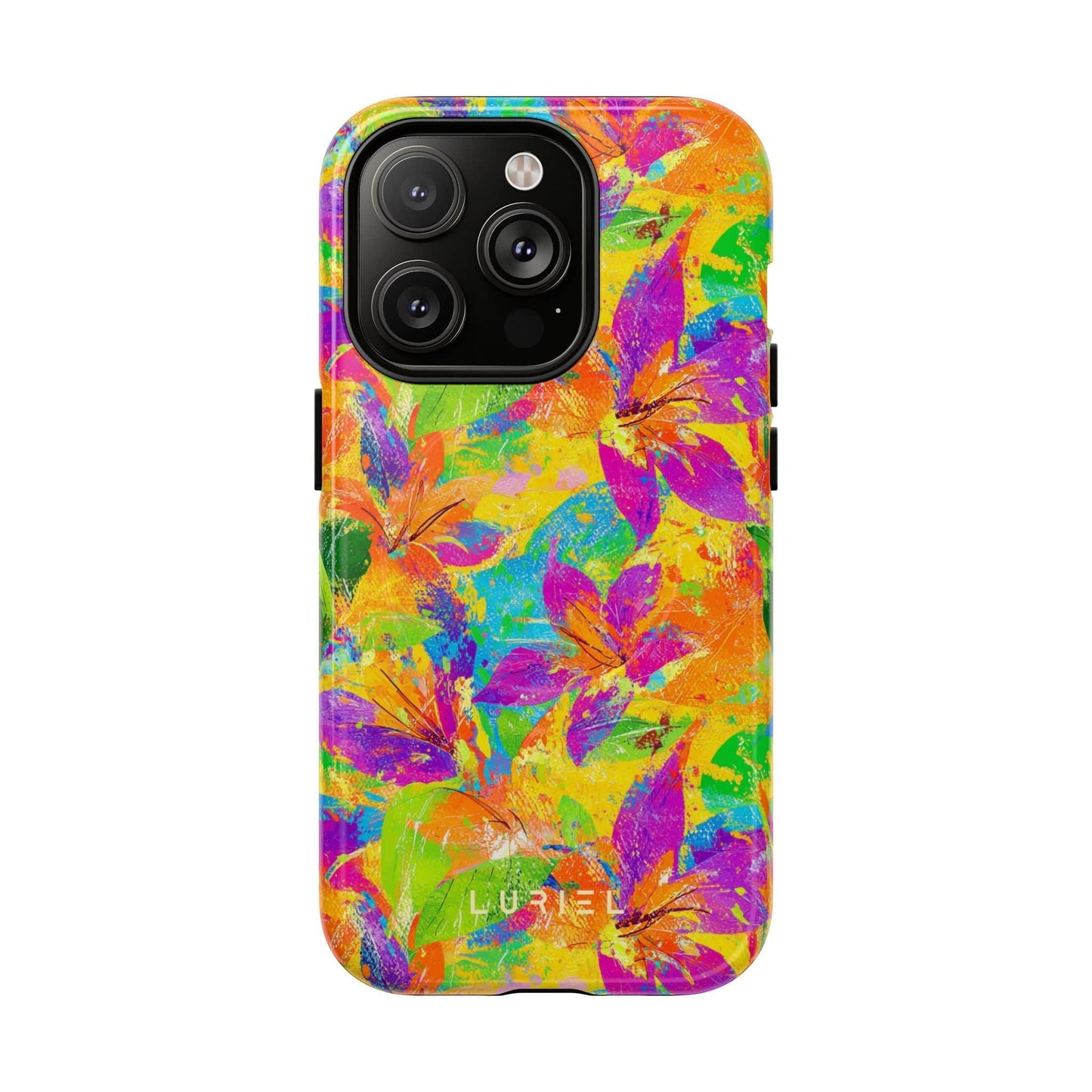 Phone Case iPhone 14 Pro / Glossy Tropical Summer Tough Magsafe Case