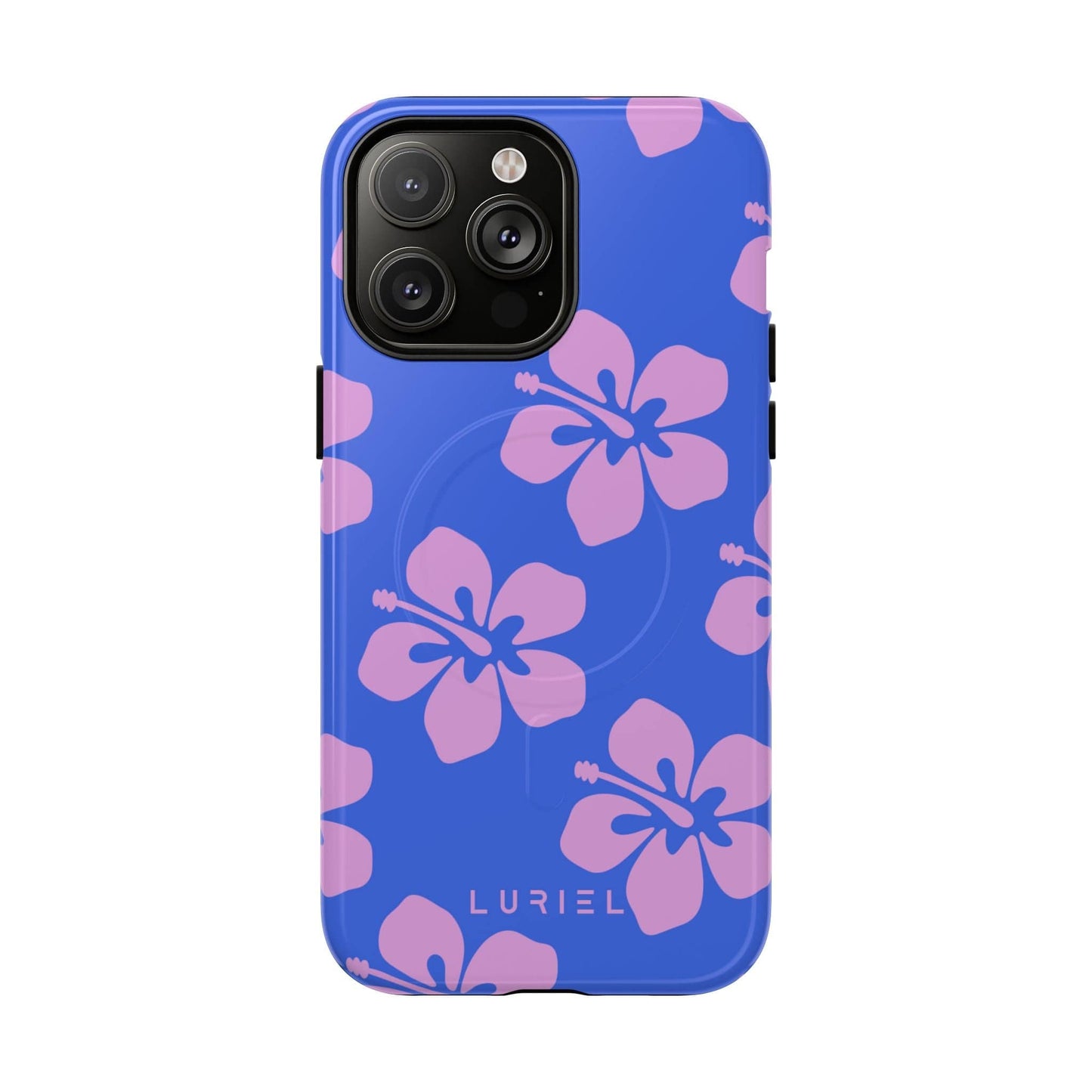Phone Case iPhone 14 Pro Max / Glossy Hawaiian Purple Tough Magsafe Case