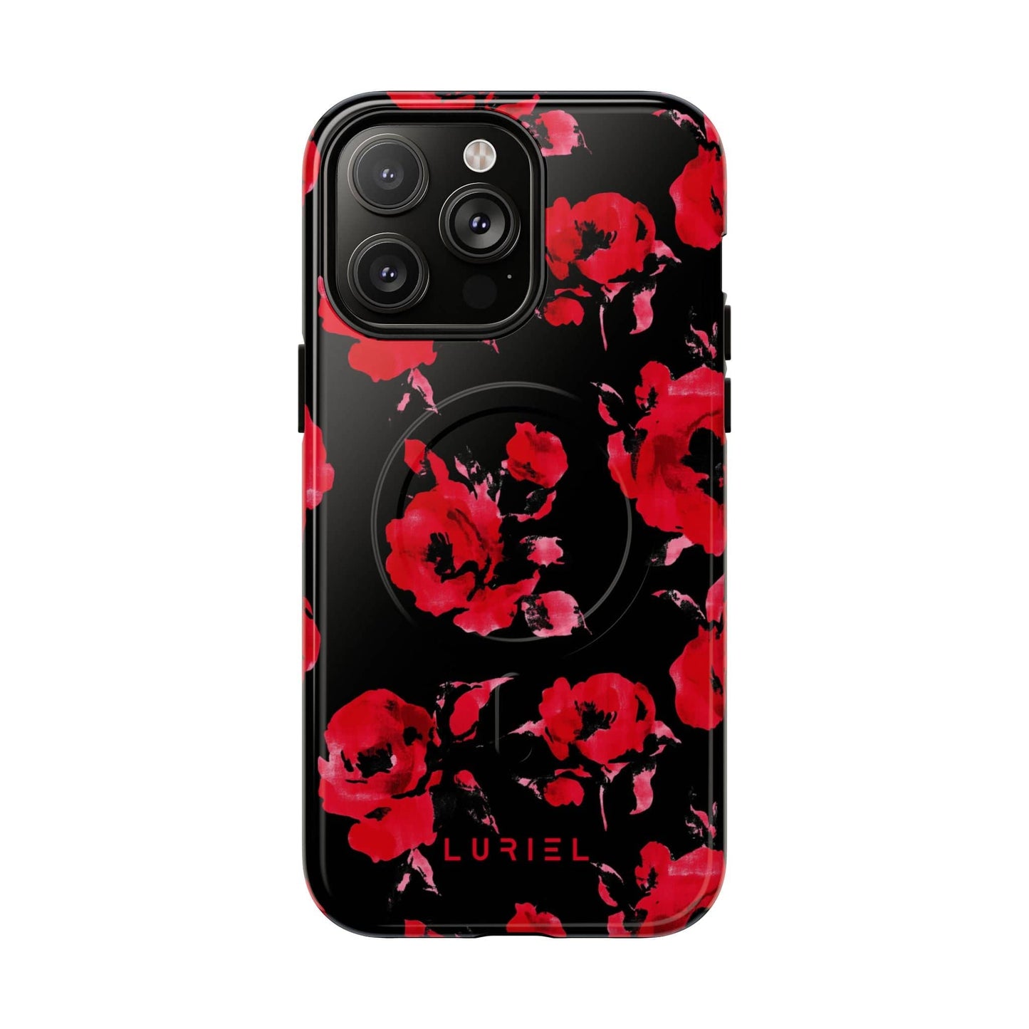 Phone Case iPhone 14 Pro Max / Glossy Roses Tough Magsafe Case