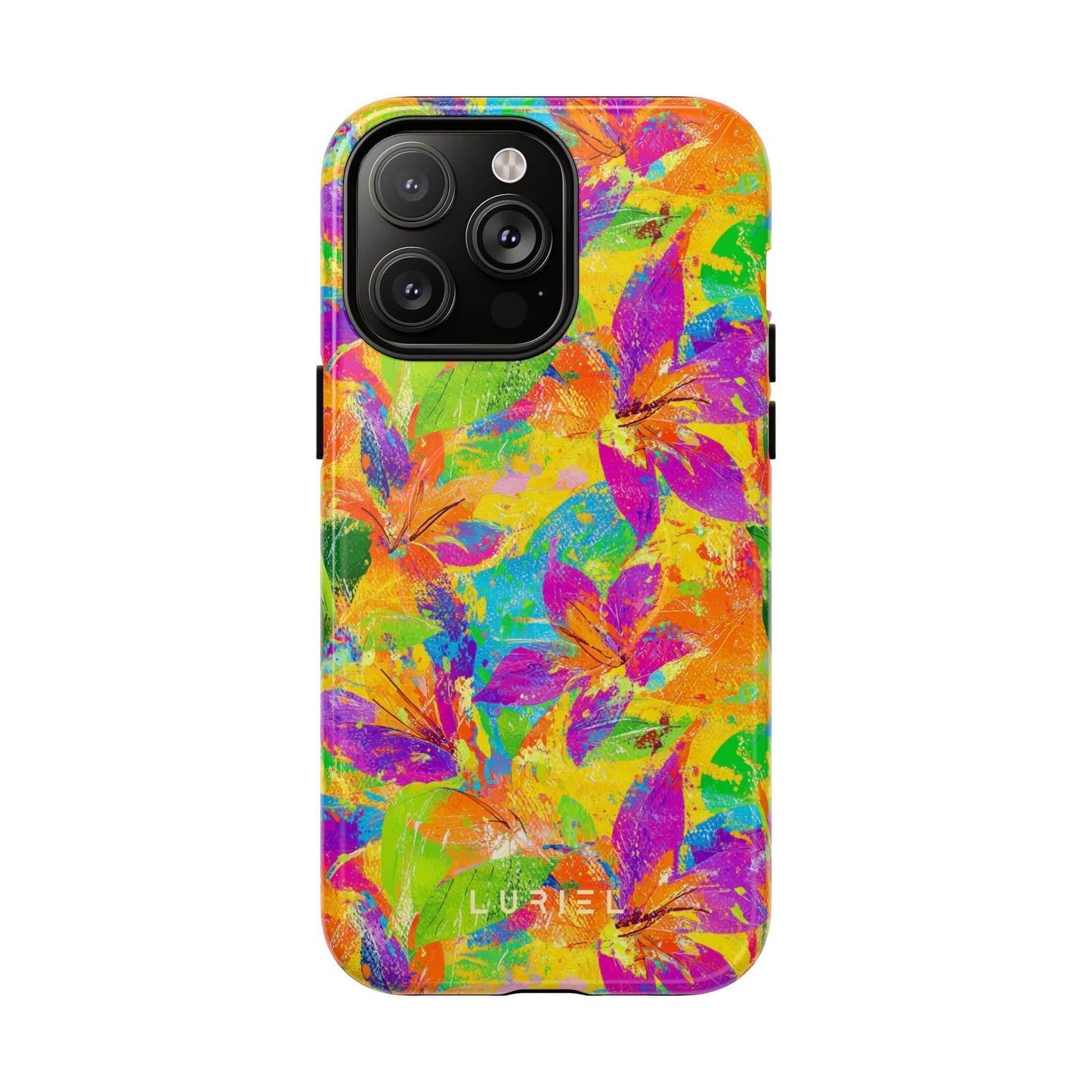Phone Case iPhone 14 Pro Max / Glossy Tropical Summer Tough Magsafe Case