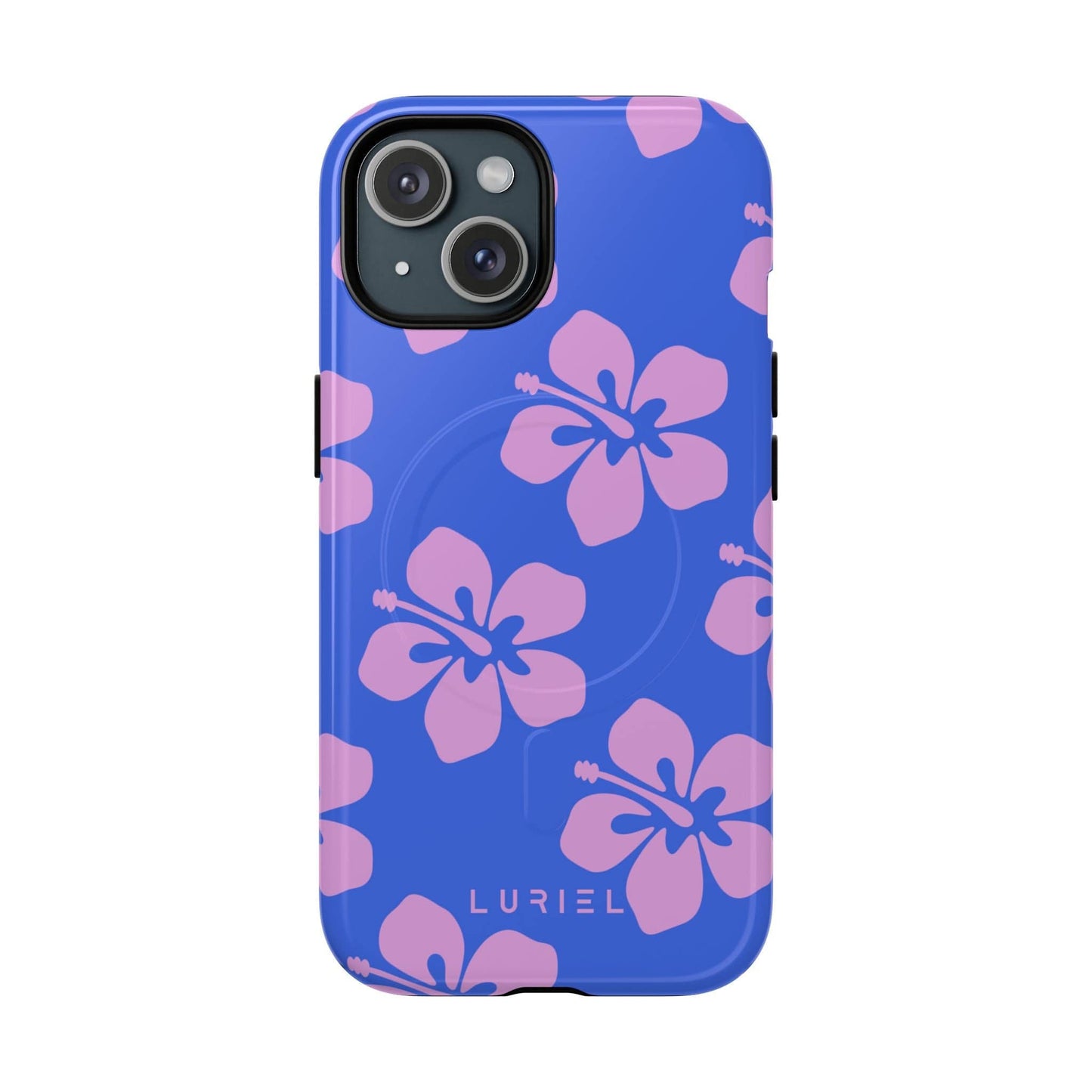 Phone Case iPhone 15 / Glossy Hawaiian Purple Tough Magsafe Case