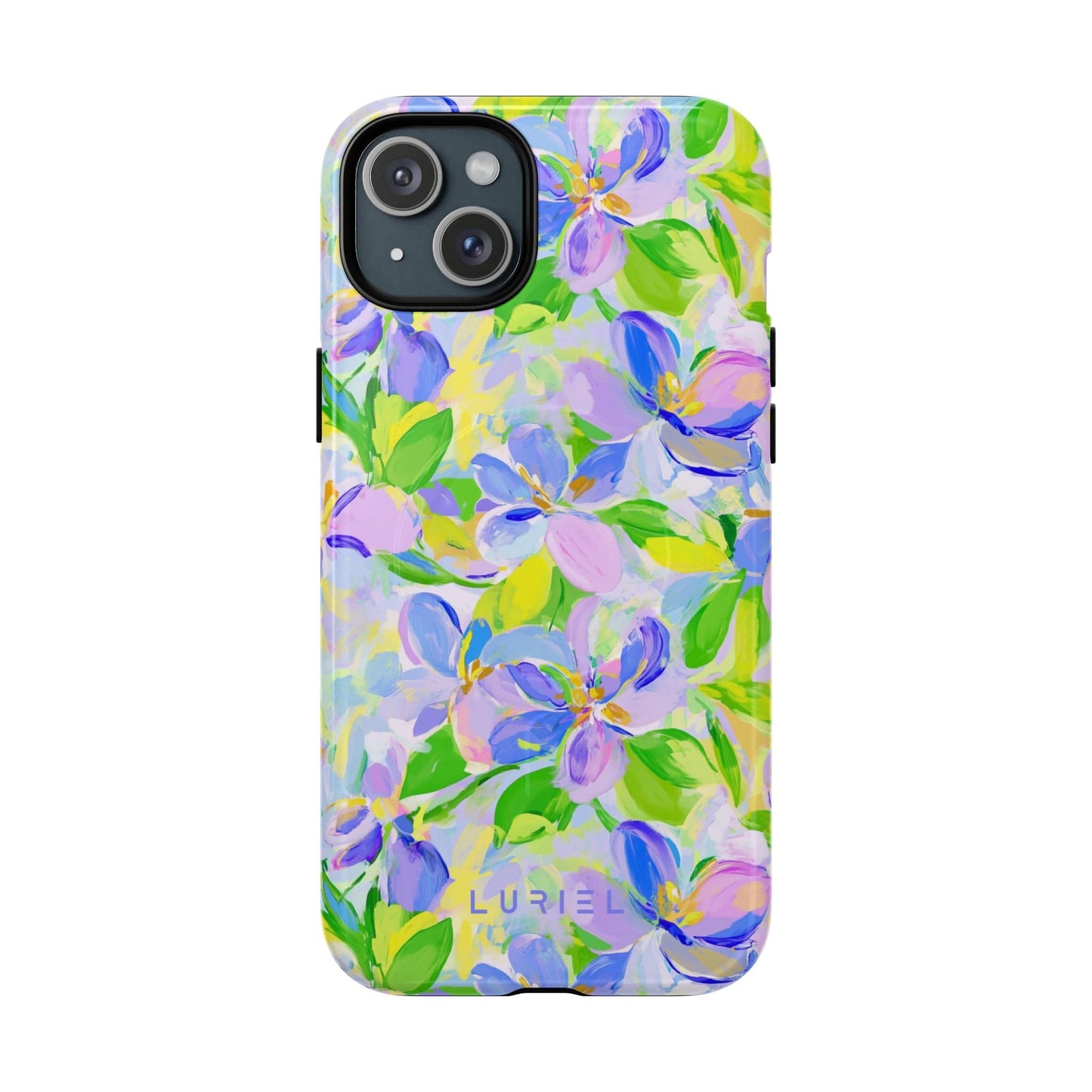 Phone Case iPhone 15 Plus / Glossy Floral Breeze Tough Magsafe Case