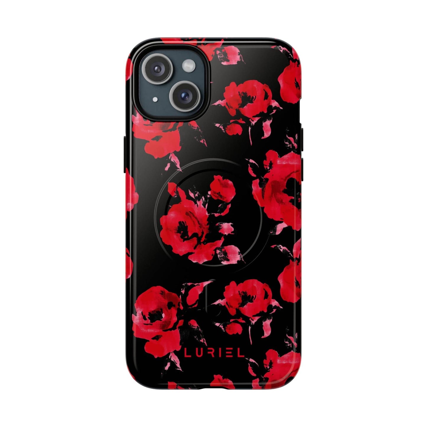 Phone Case iPhone 15 Plus / Glossy Roses Tough Magsafe Case