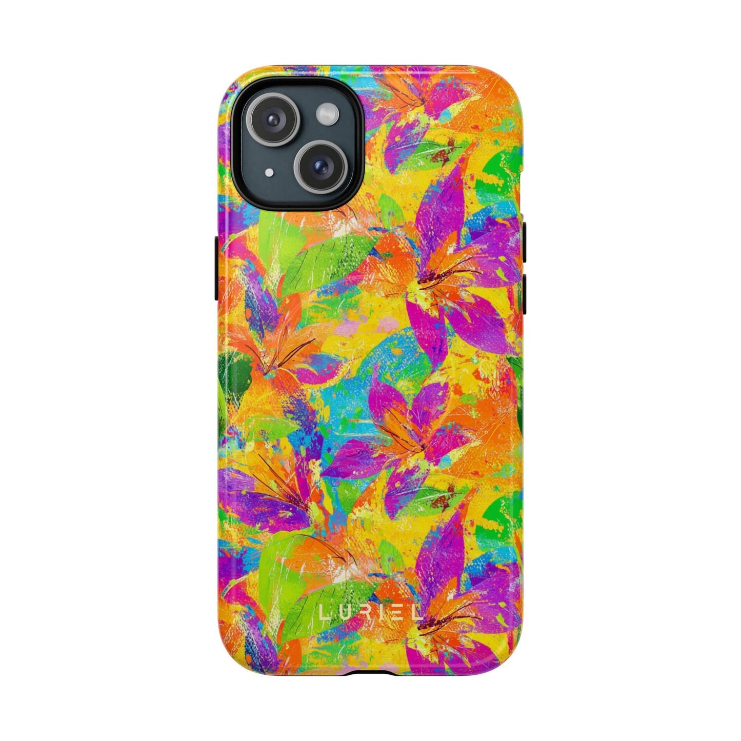Phone Case iPhone 15 Plus / Glossy Tropical Summer Tough Magsafe Case