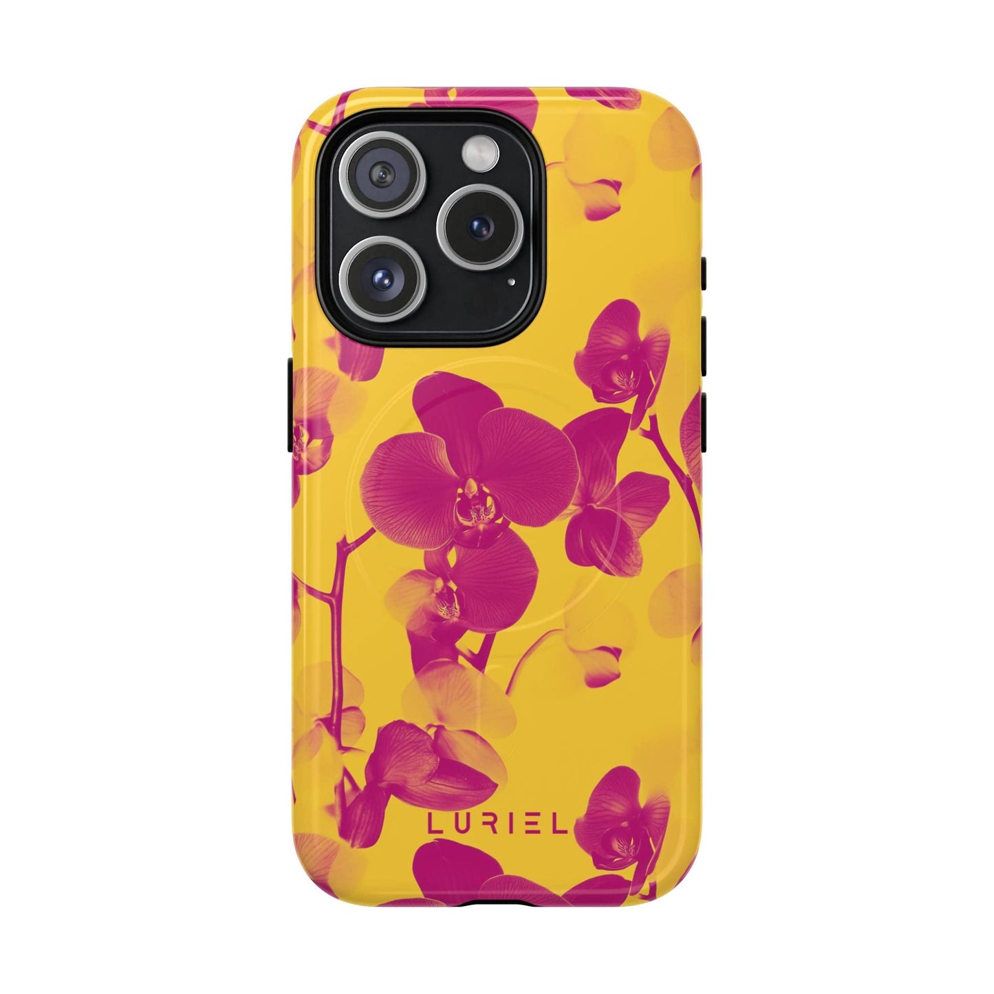Phone Case iPhone 15 Pro / Glossy Orchid Tough Magsafe Case