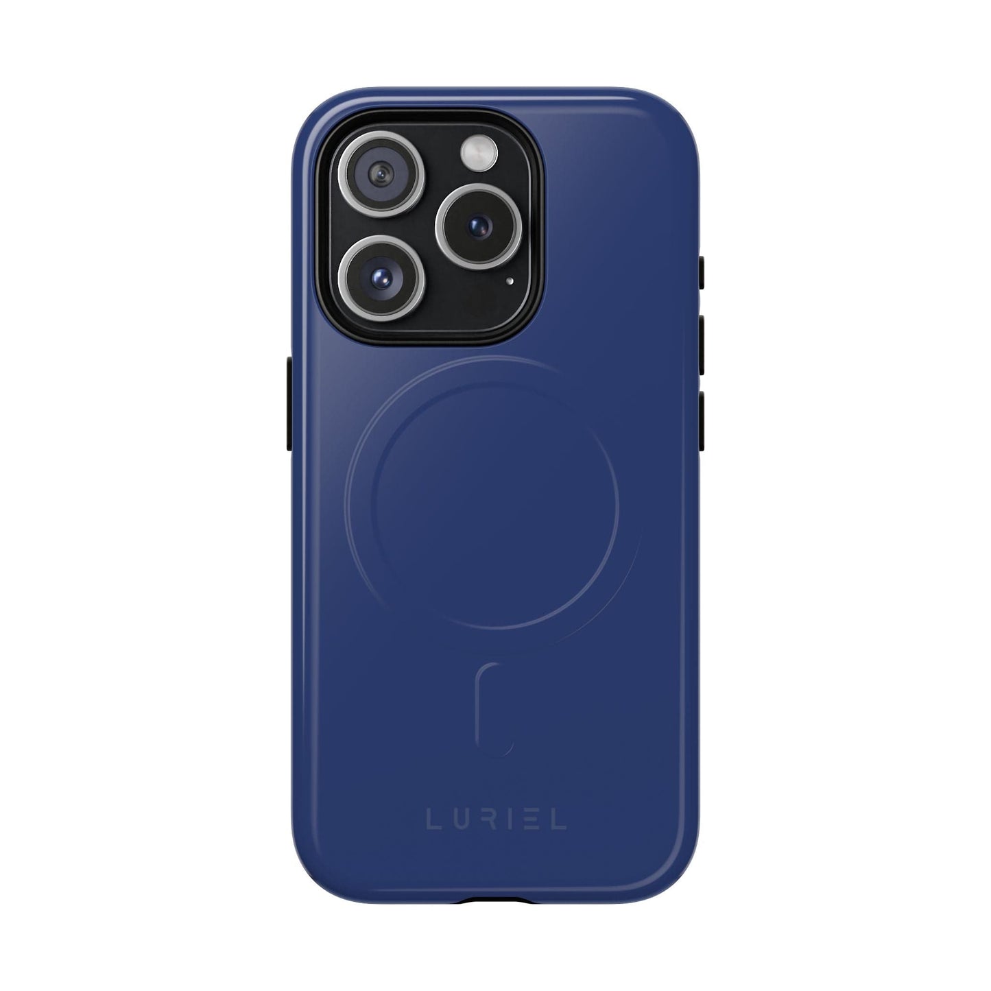 Phone Case iPhone 15 Pro / Glossy Rhino Grey Blue Tough Magsafe Case