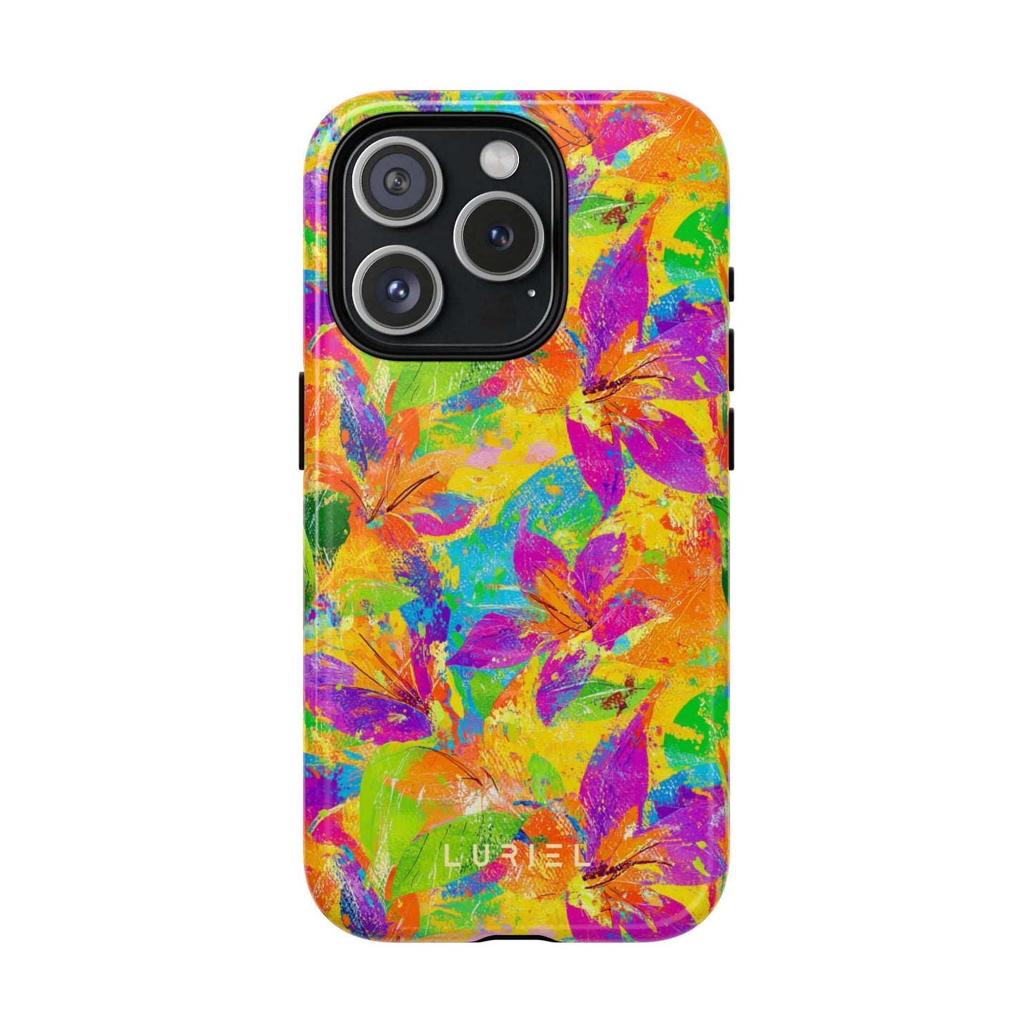 Phone Case iPhone 15 Pro / Glossy Tropical Summer Tough Magsafe Case