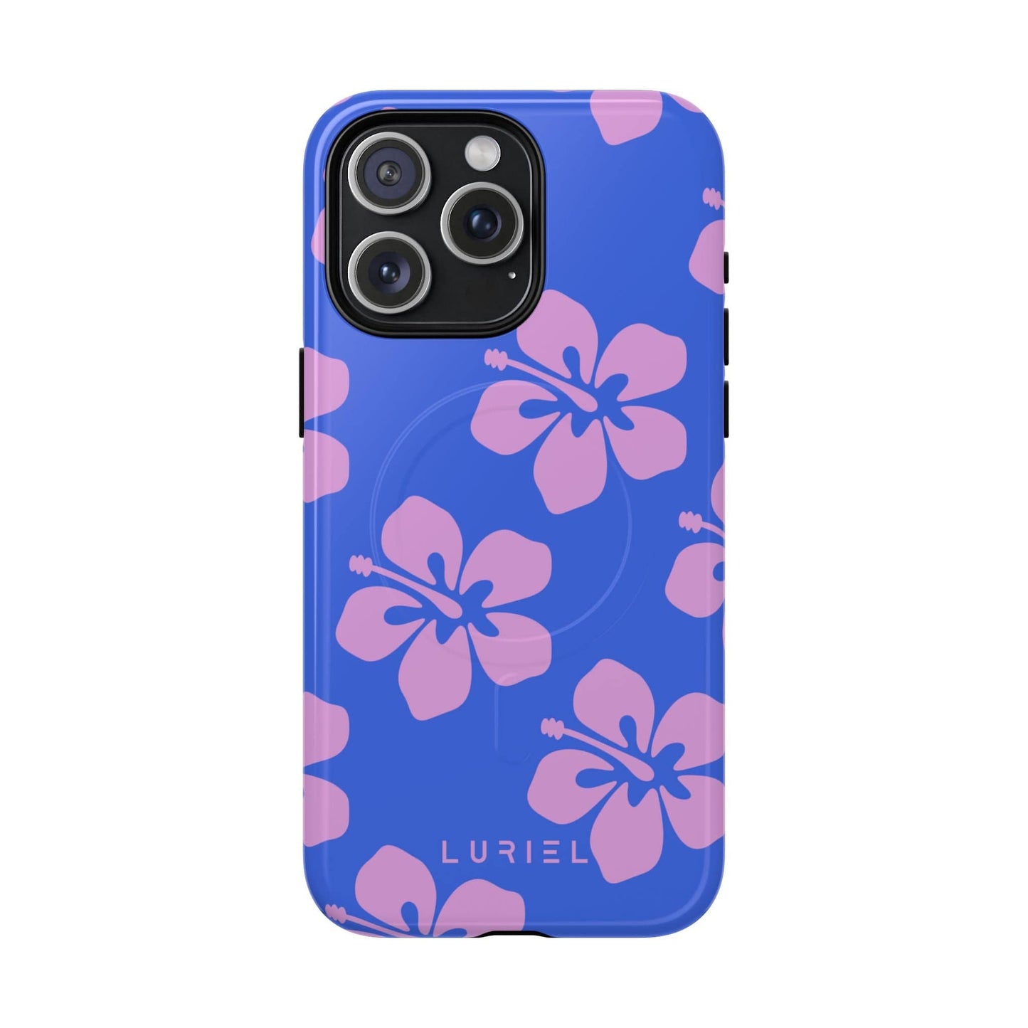 Phone Case iPhone 15 Pro Max / Glossy Hawaiian Purple Tough Magsafe Case