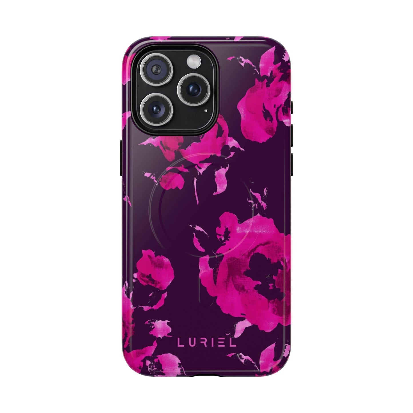 Phone Case iPhone 15 Pro Max / Glossy Purple Love Tough Magsafe Case