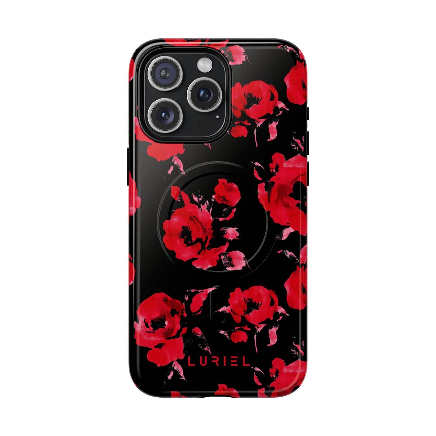 Phone Case iPhone 15 Pro Max / Glossy Roses Tough Magsafe Case