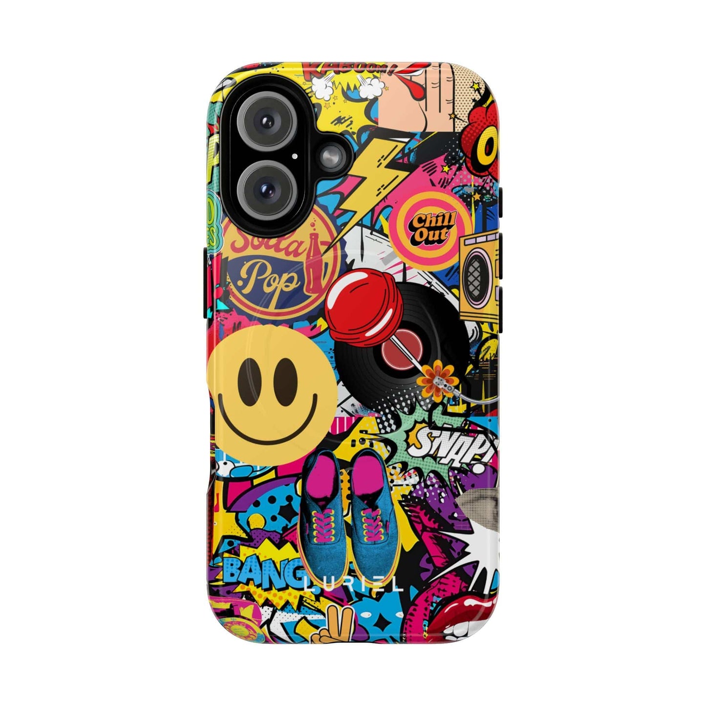 Phone Case iPhone 16 / Glossy Comic Tough Magsafe Case