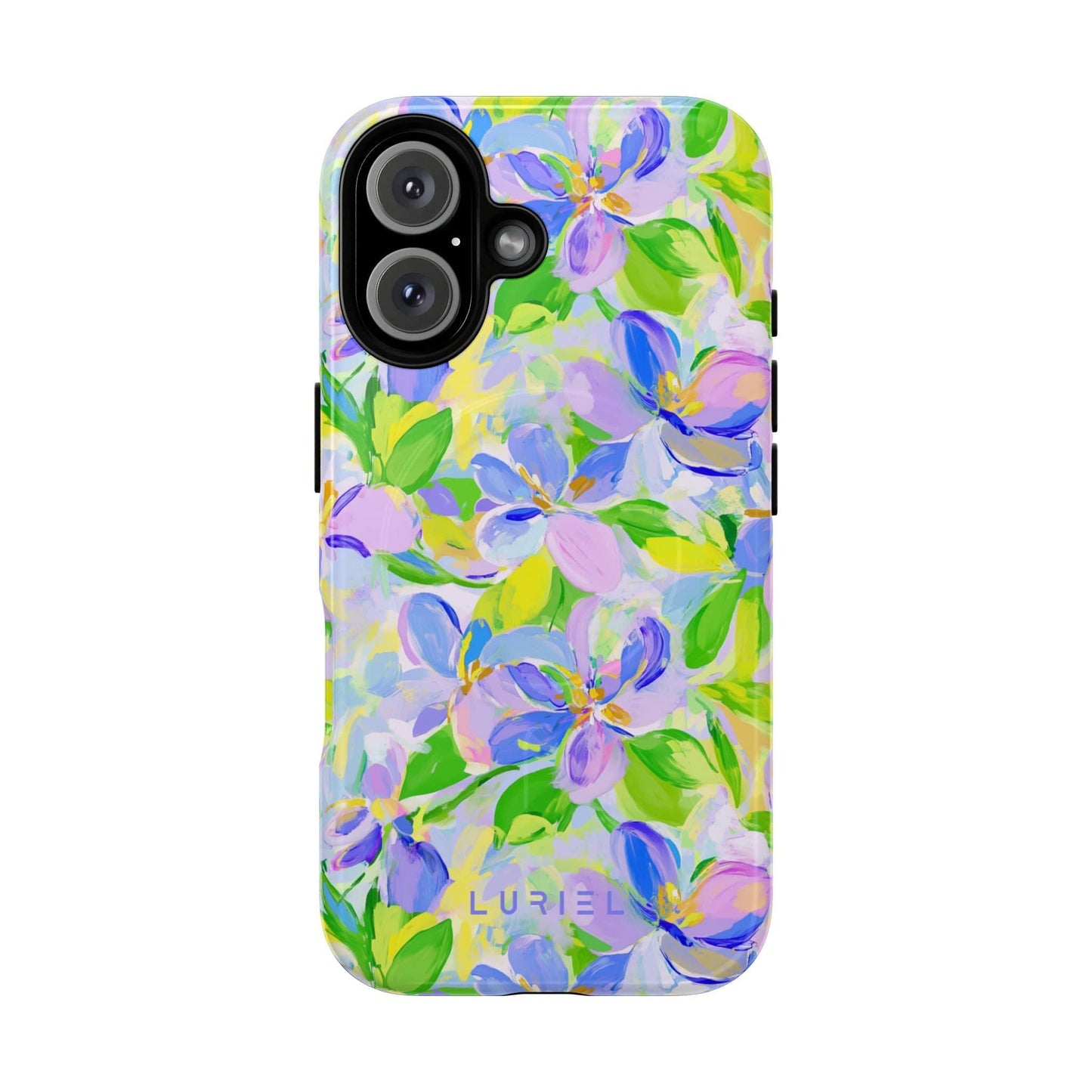 Phone Case iPhone 16 / Glossy Floral Breeze Tough Magsafe Case
