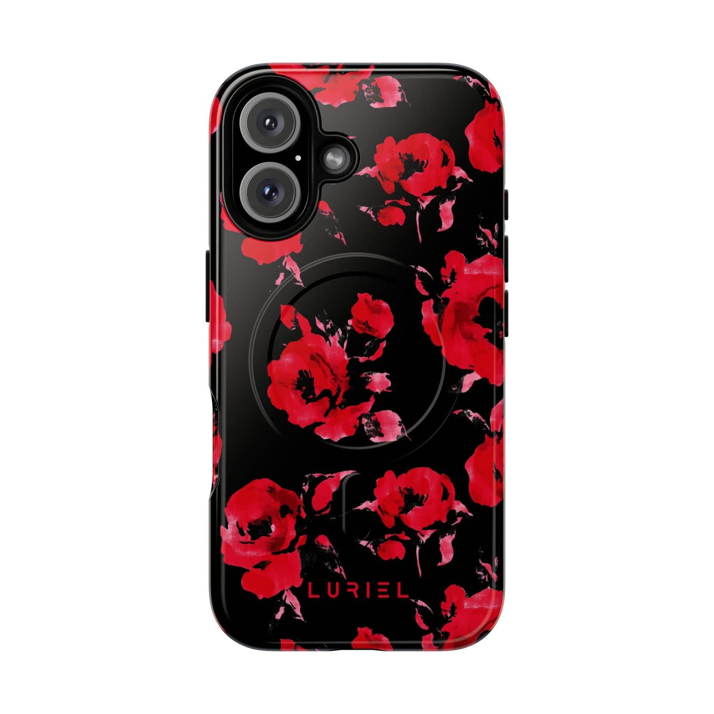 Phone Case iPhone 16 / Glossy Roses Tough Magsafe Case