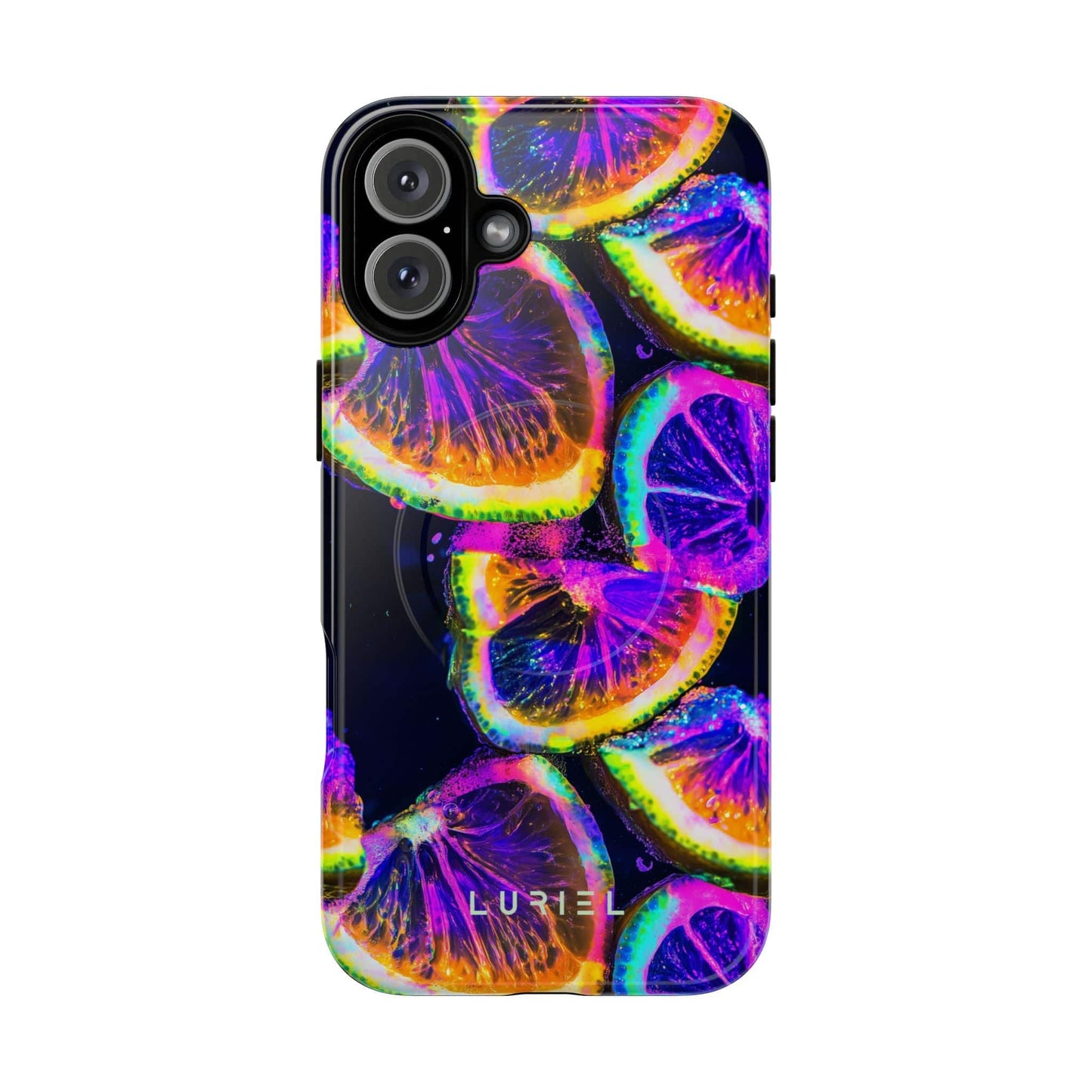 Phone Case iPhone 16 Plus / Glossy Lemon Night Tough Magsafe Case