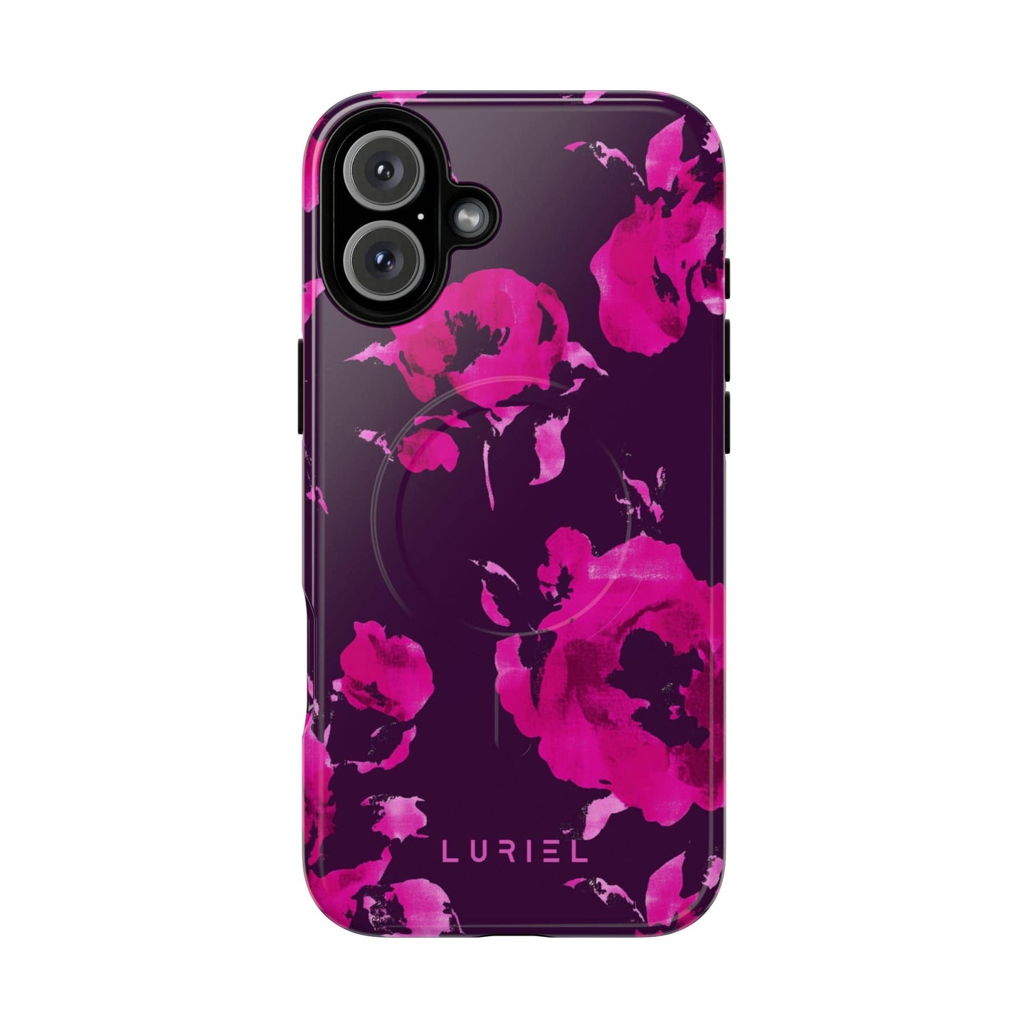 Phone Case iPhone 16 Plus / Glossy Purple Love Tough Magsafe Case