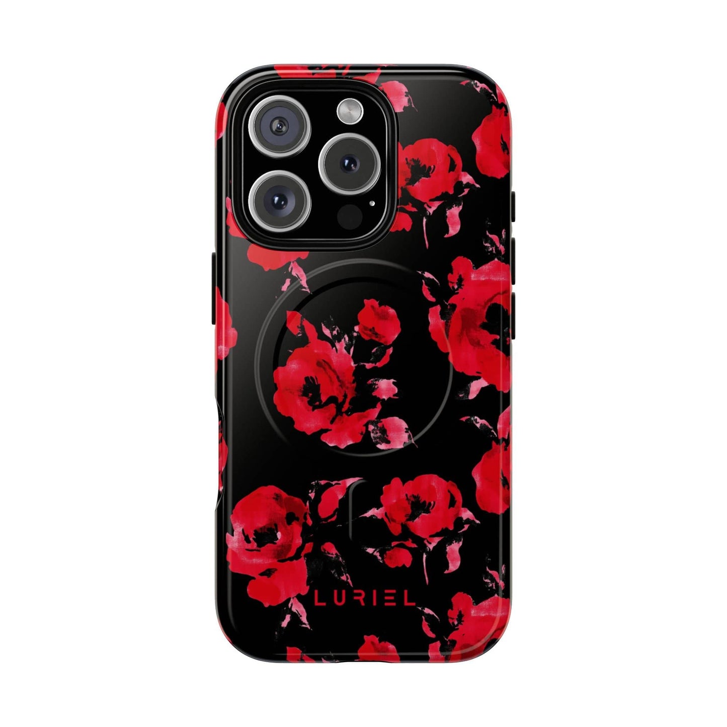 Phone Case iPhone 16 Pro / Glossy Roses Tough Magsafe Case