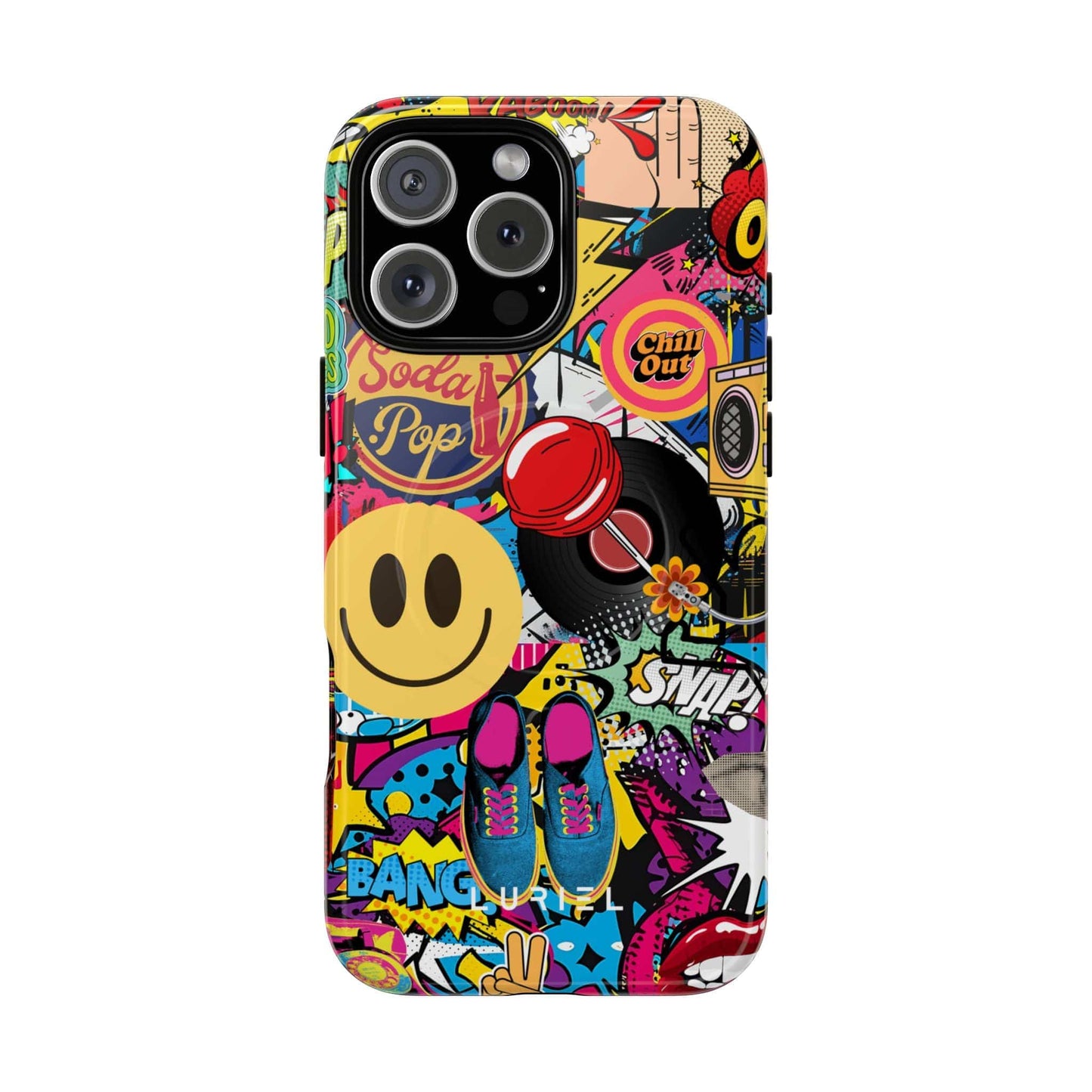 Phone Case iPhone 16 Pro Max / Glossy Comic Tough Magsafe Case