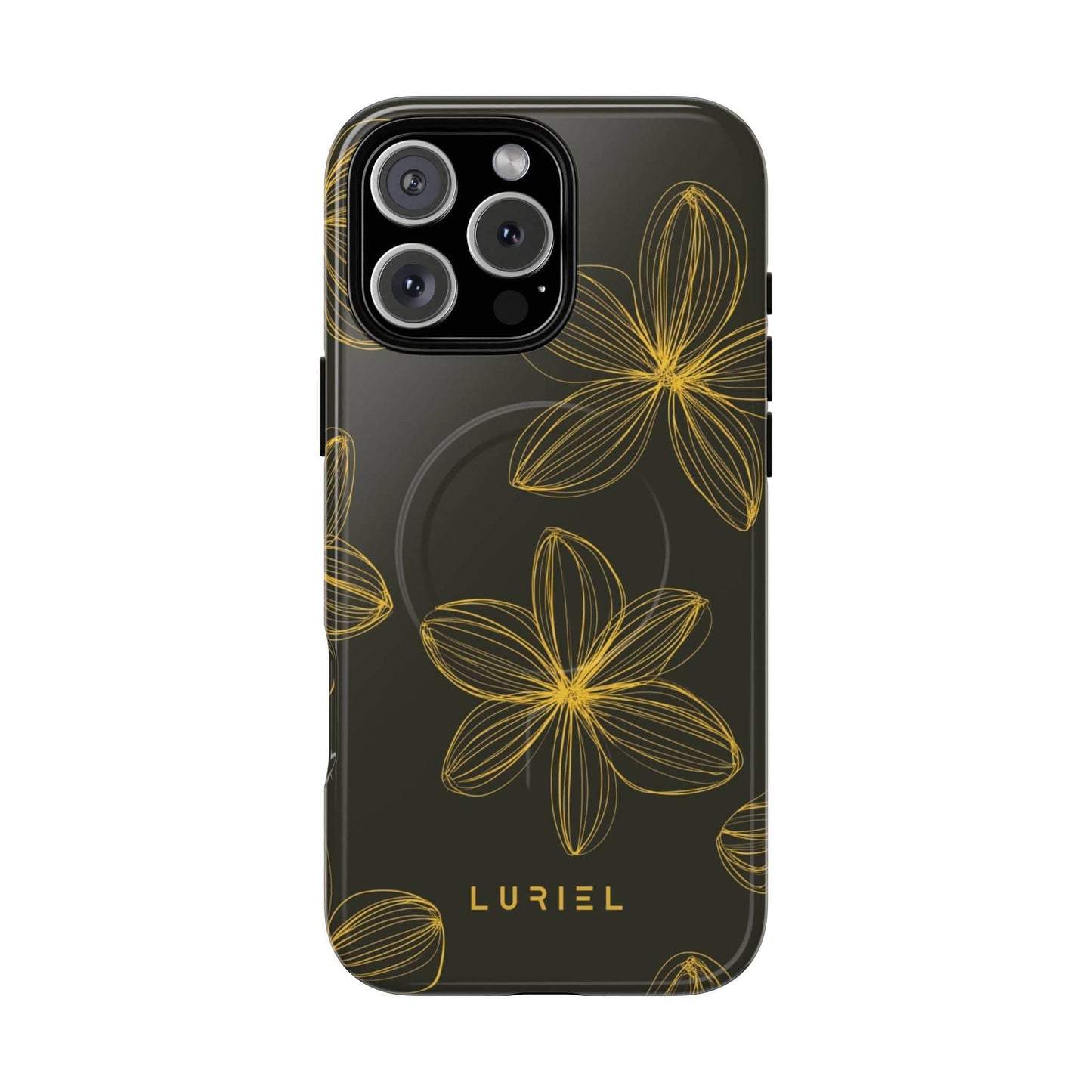 Phone Case iPhone 16 Pro Max / Glossy Floral Aesthetic Tough Magsafe Case