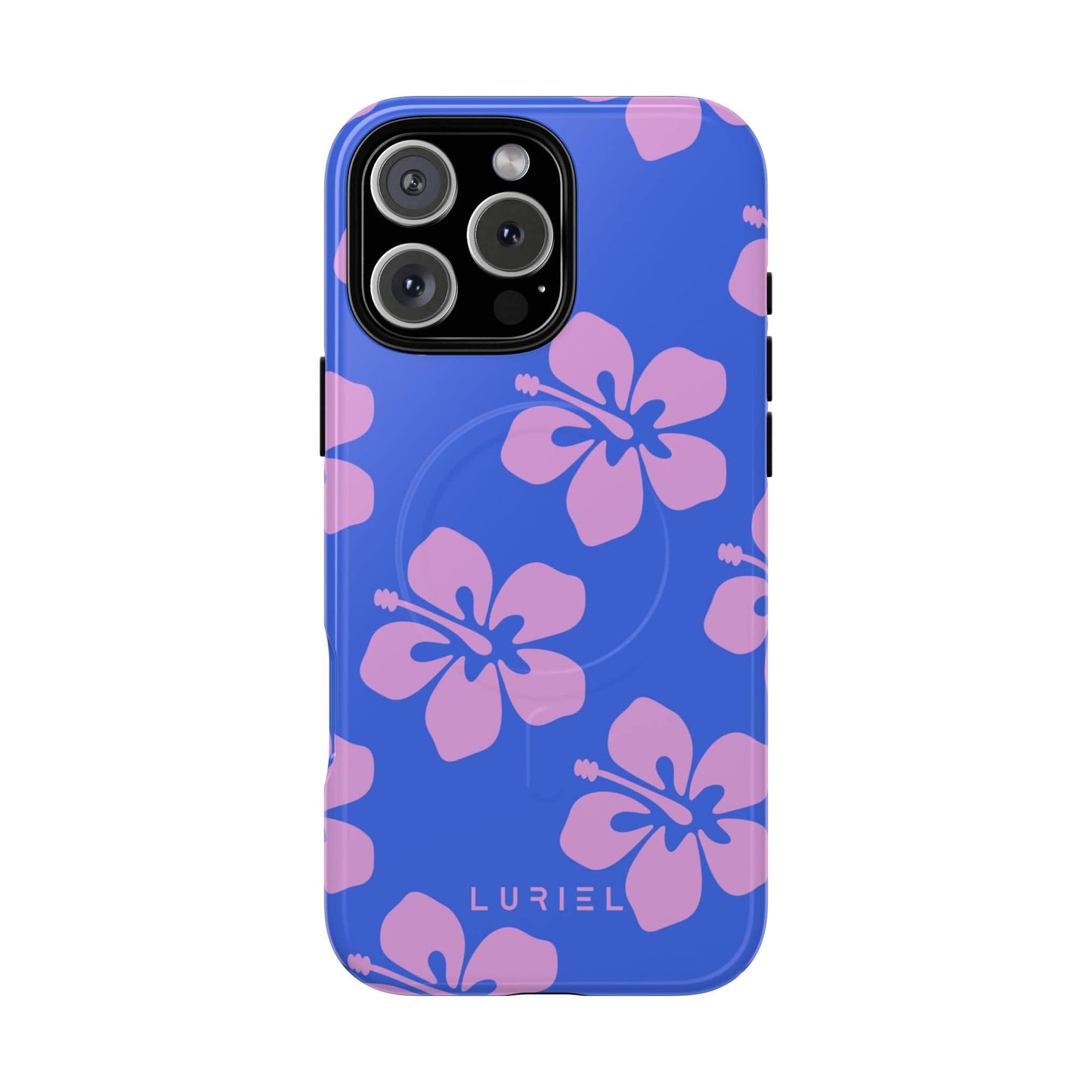 Phone Case iPhone 16 Pro Max / Glossy Hawaiian Purple Tough Magsafe Case